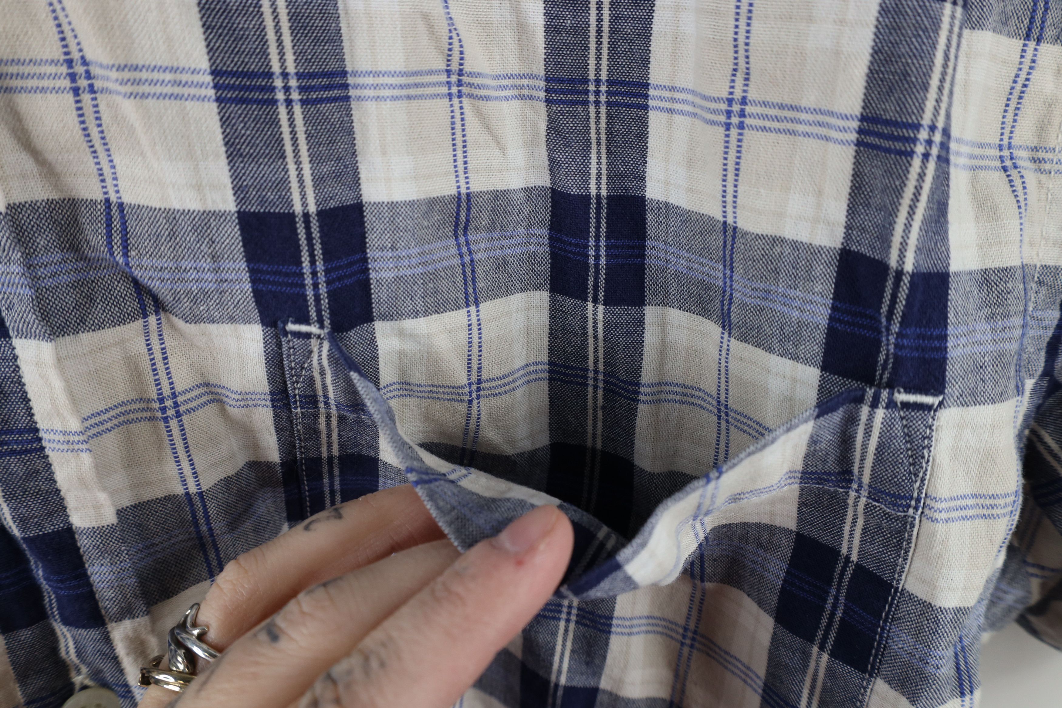 Eddie Bauer × Vintage Vintage 90s Eddie Bauer Short Sleeve Cotton Button Shirt Size US S / EU 44-46 / 1 - 5 Thumbnail