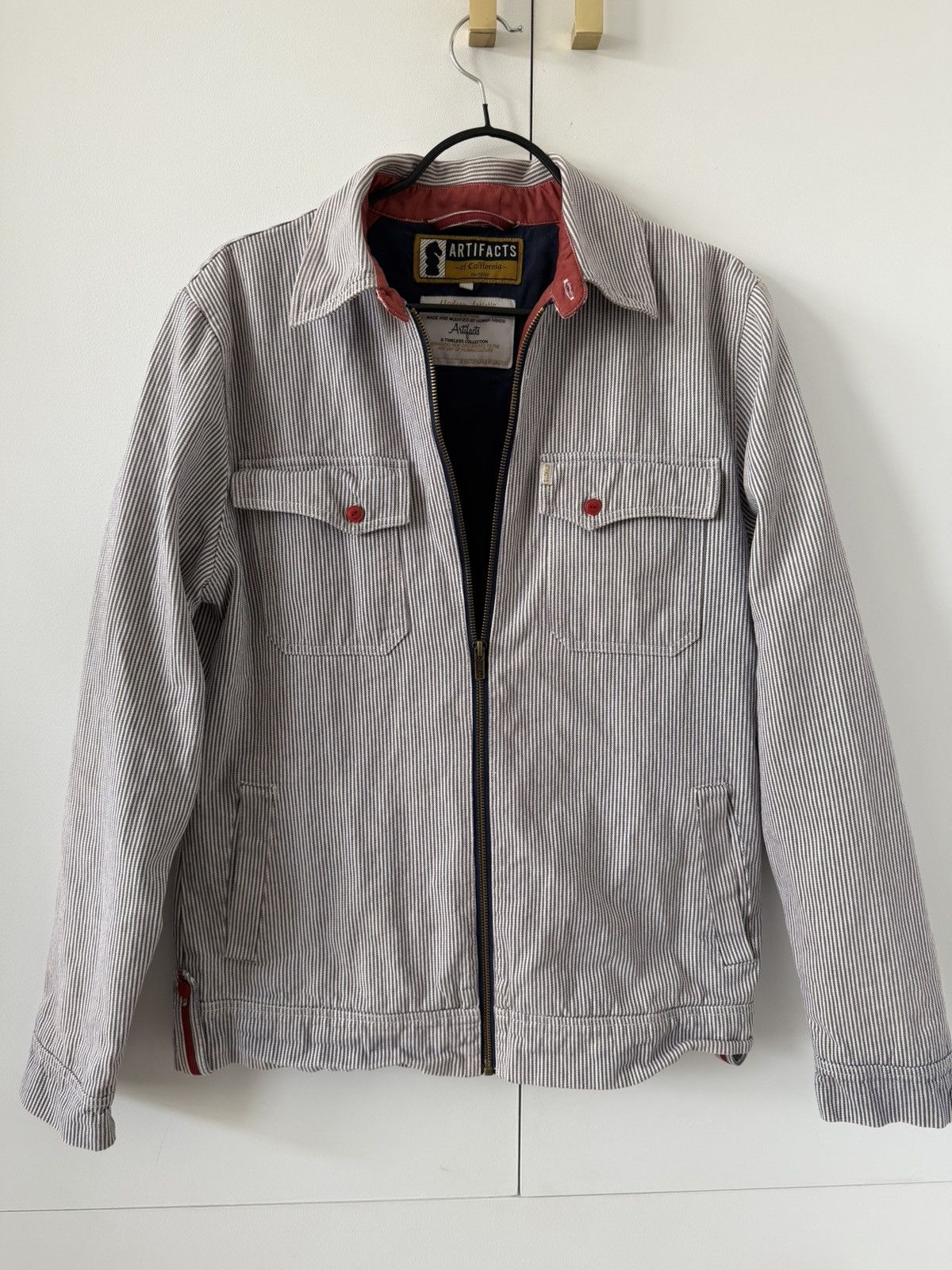Other Artifacts of California Men's Hickory Stripe Workwear Jacket Size US M / EU 48-50 / 2 - 1 Thumbnail