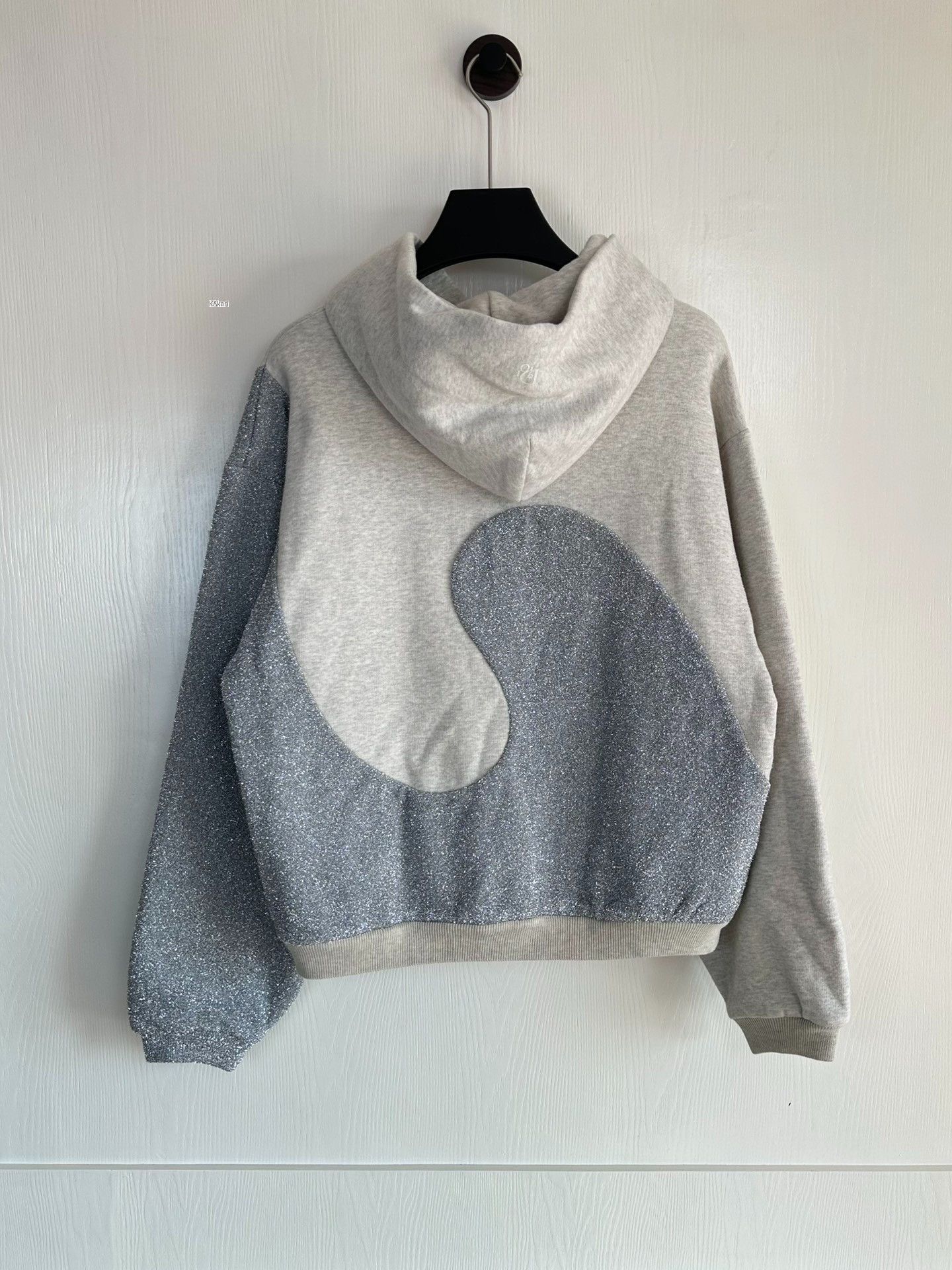 Dior Dior ERL Gray Silver Glitter Geometric Hoodie Size US M / EU 48-50 / 2 - 1 Thumbnail