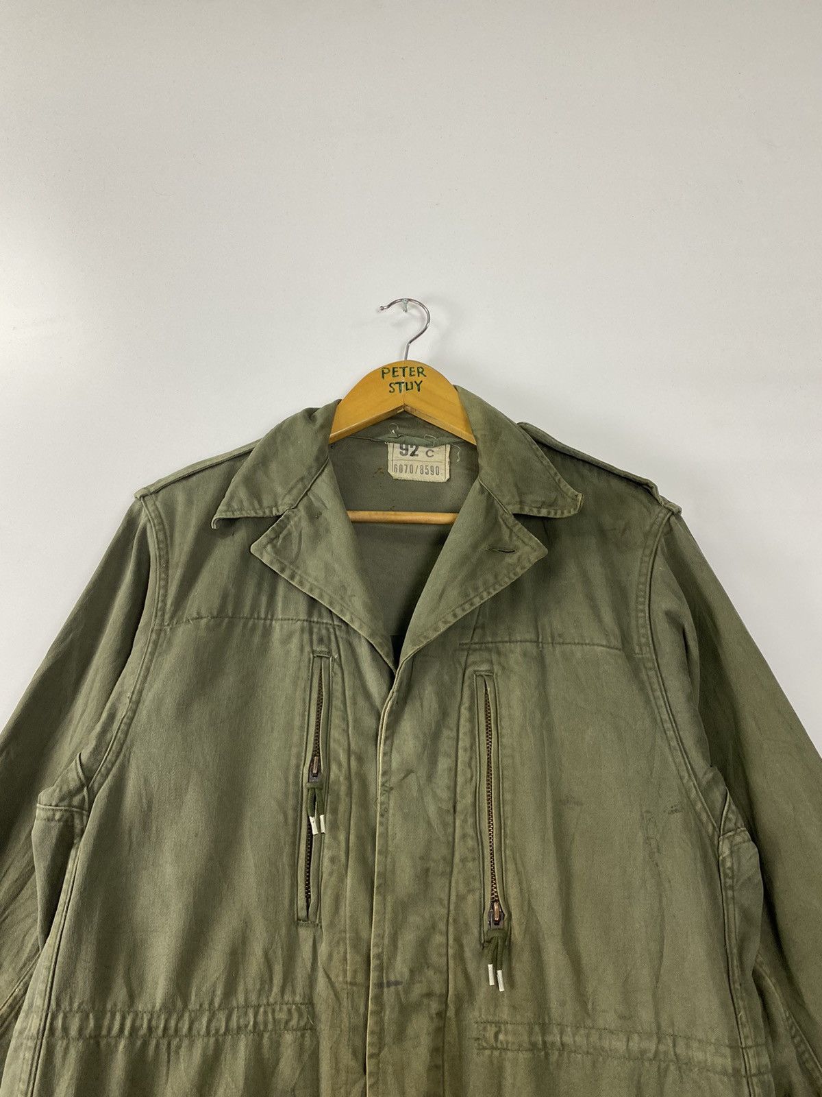 Vintage Vintage 70s Military Jacket Size US L / EU 52-54 / 3 - 5 Thumbnail