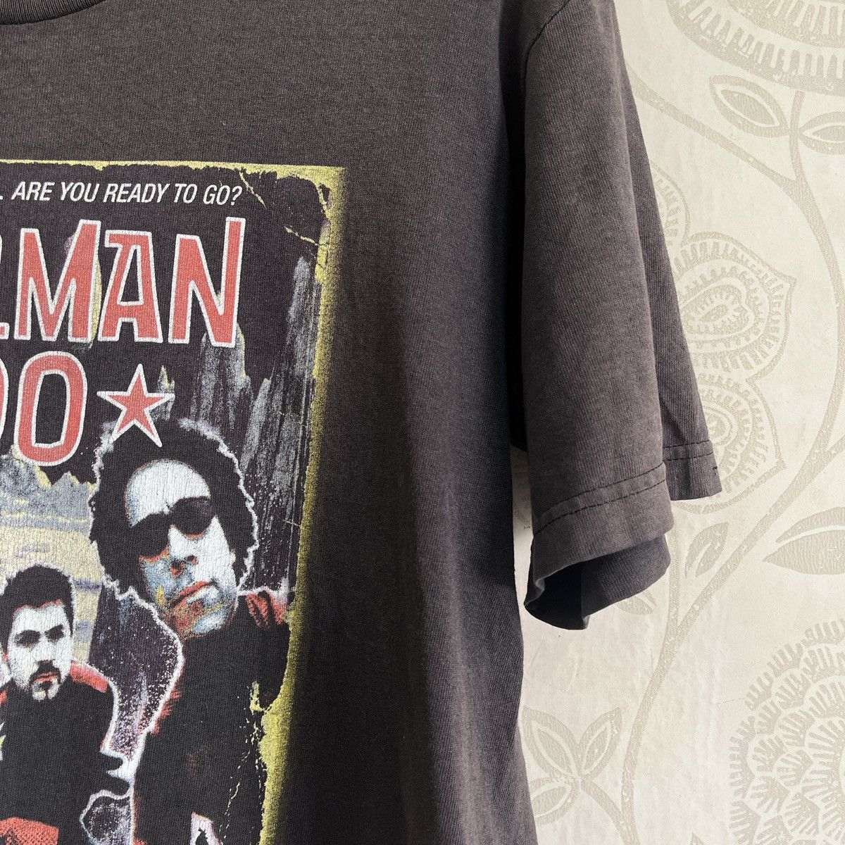 Band Tees × Vintage Distressed Faded Black Powerman 5000 TShirt Copyright 1999 Size US M / EU 48-50 / 2 - 7 Thumbnail