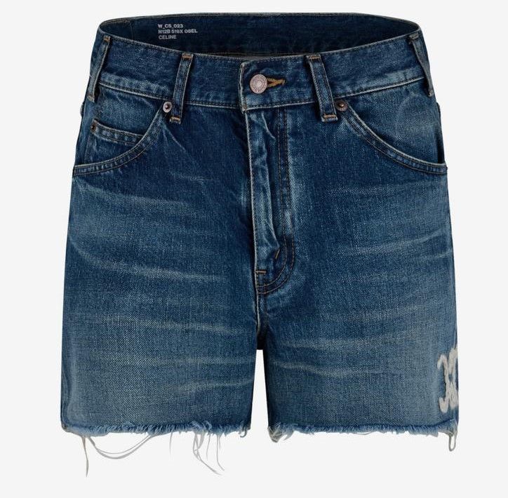 Celine TRIOMPHE SHORTS Size 28" / US 6 / IT 42 - 1 Thumbnail