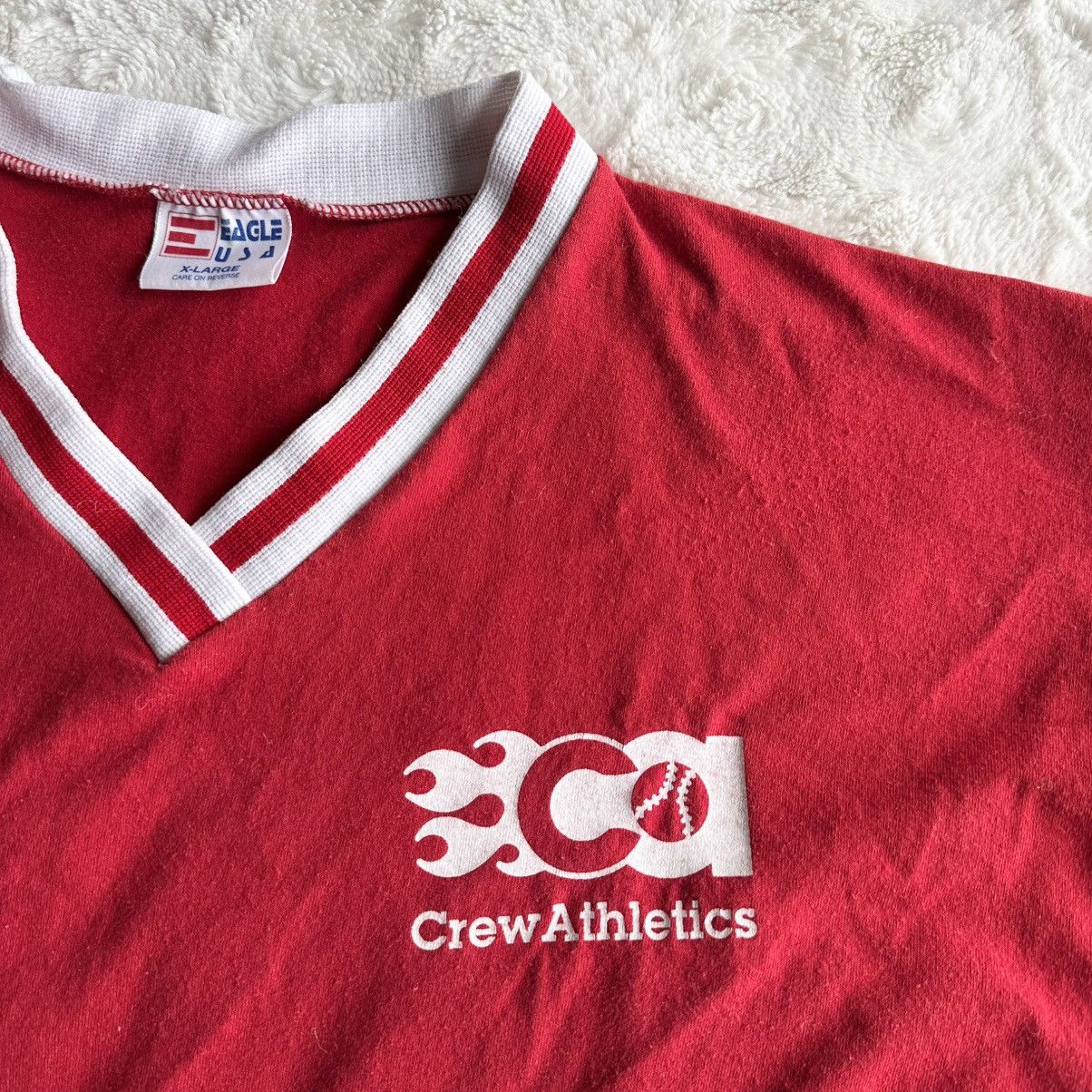 Other Vintage Baseball Jersey Shirt Mens XL Red Flame Washington Size US XL / EU 56 / 4 - 8 Thumbnail