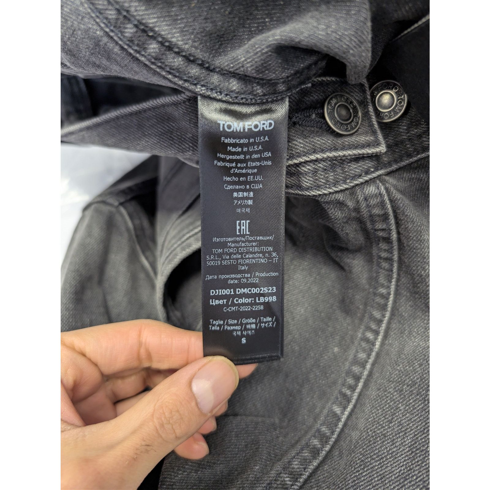 Tom Ford o1rshd1 Denim Jacket in Black Size US S / EU 44-46 / 1 - 17 Thumbnail