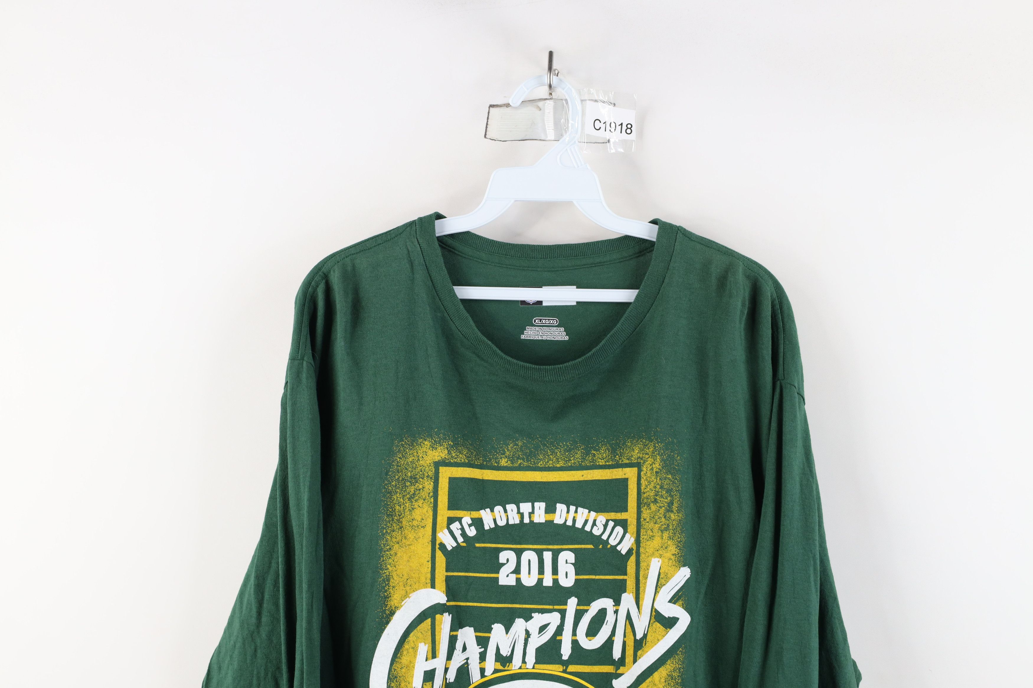 Vintage Y2K NFL NFC Champs Green Bay Packers Long Sleeve T-Shirt Size US XL / EU 56 / 4 - 2 Thumbnail