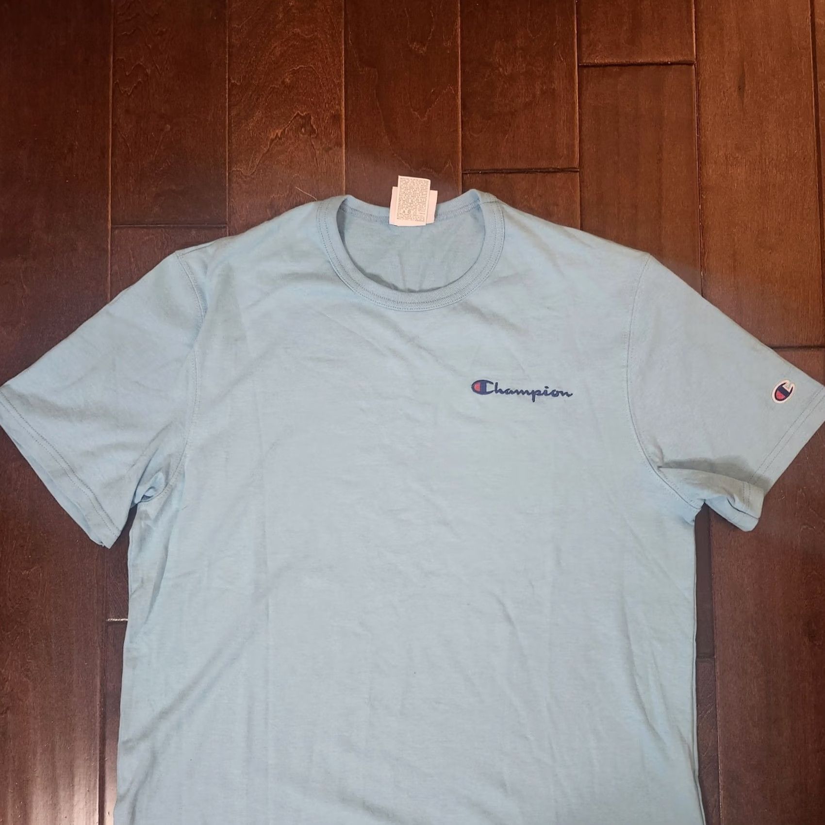 Champion Champion Men's Blue Logo Short Sleeve T-shirt Tee - Size Large Size US L / EU 52-54 / 3 - 3 Thumbnail