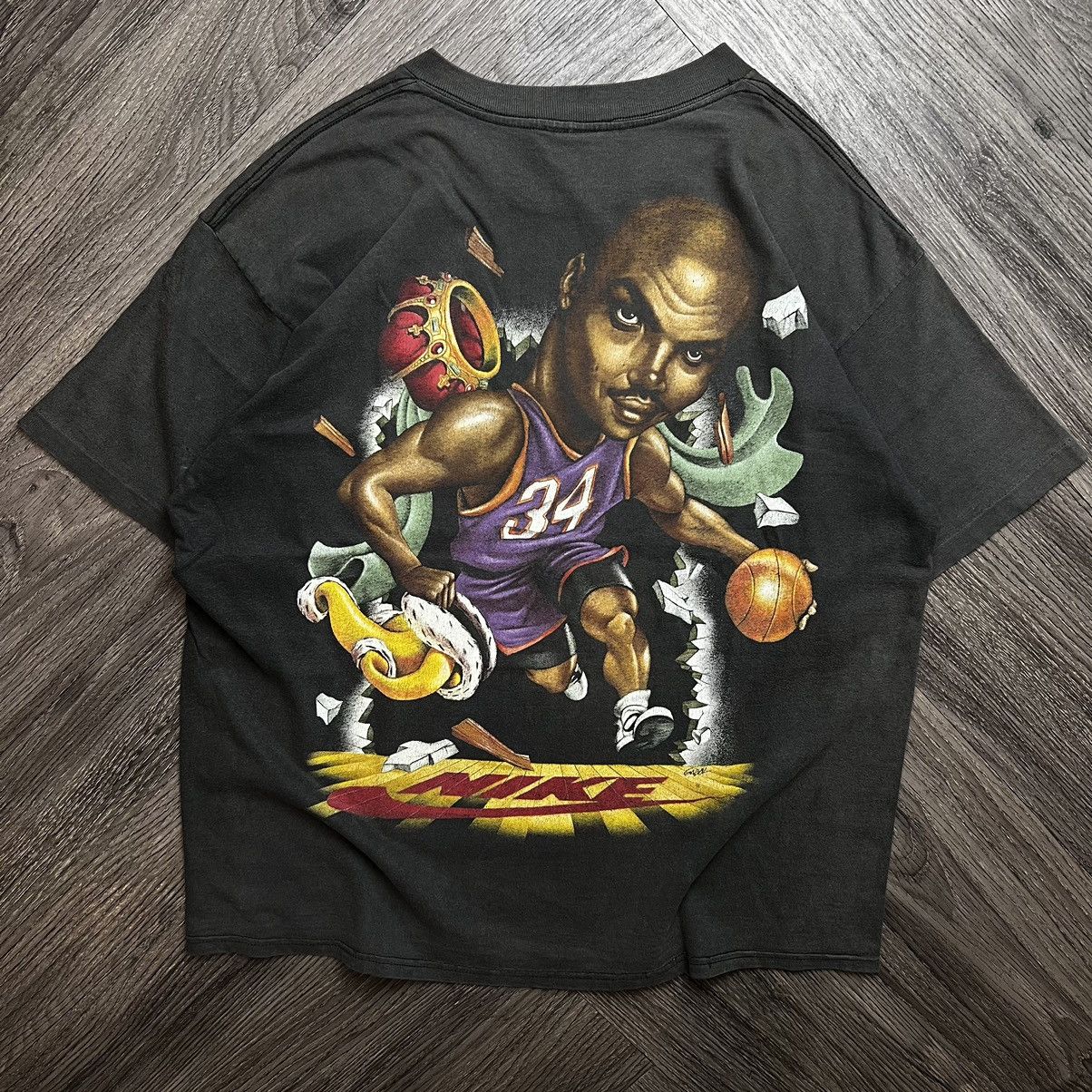 NBA × Nike × Vintage Vintage 90s Nike Sir Charles Barkley T
