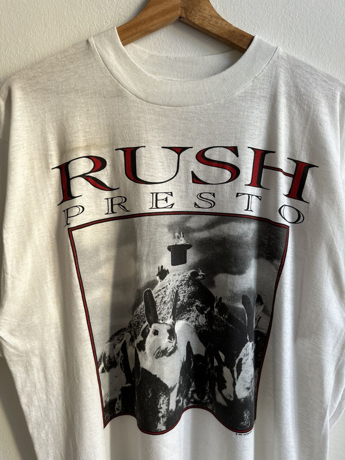 Vintage Vintage Rush Presto Concert T-Shirt 1990s Band Rock shirt Size US XL / EU 56 / 4 - 3 Thumbnail