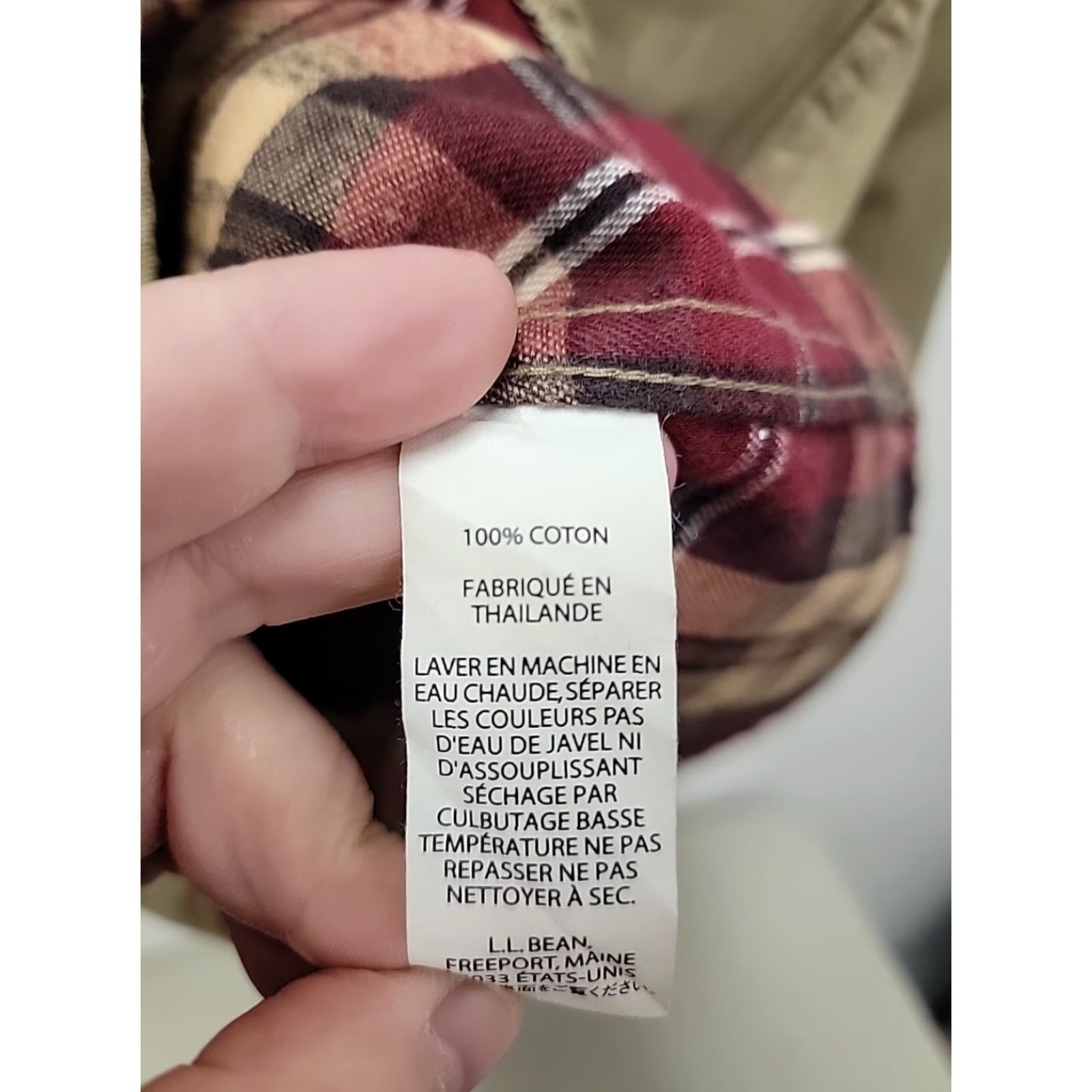 Vintage VINTAGE LL Bean Shirt Jacket Shacket L Men's Green Flannel Lined Cotton Button-Up Long Sleeve Size L Size US L / EU 52-54 / 3 - 7 Thumbnail
