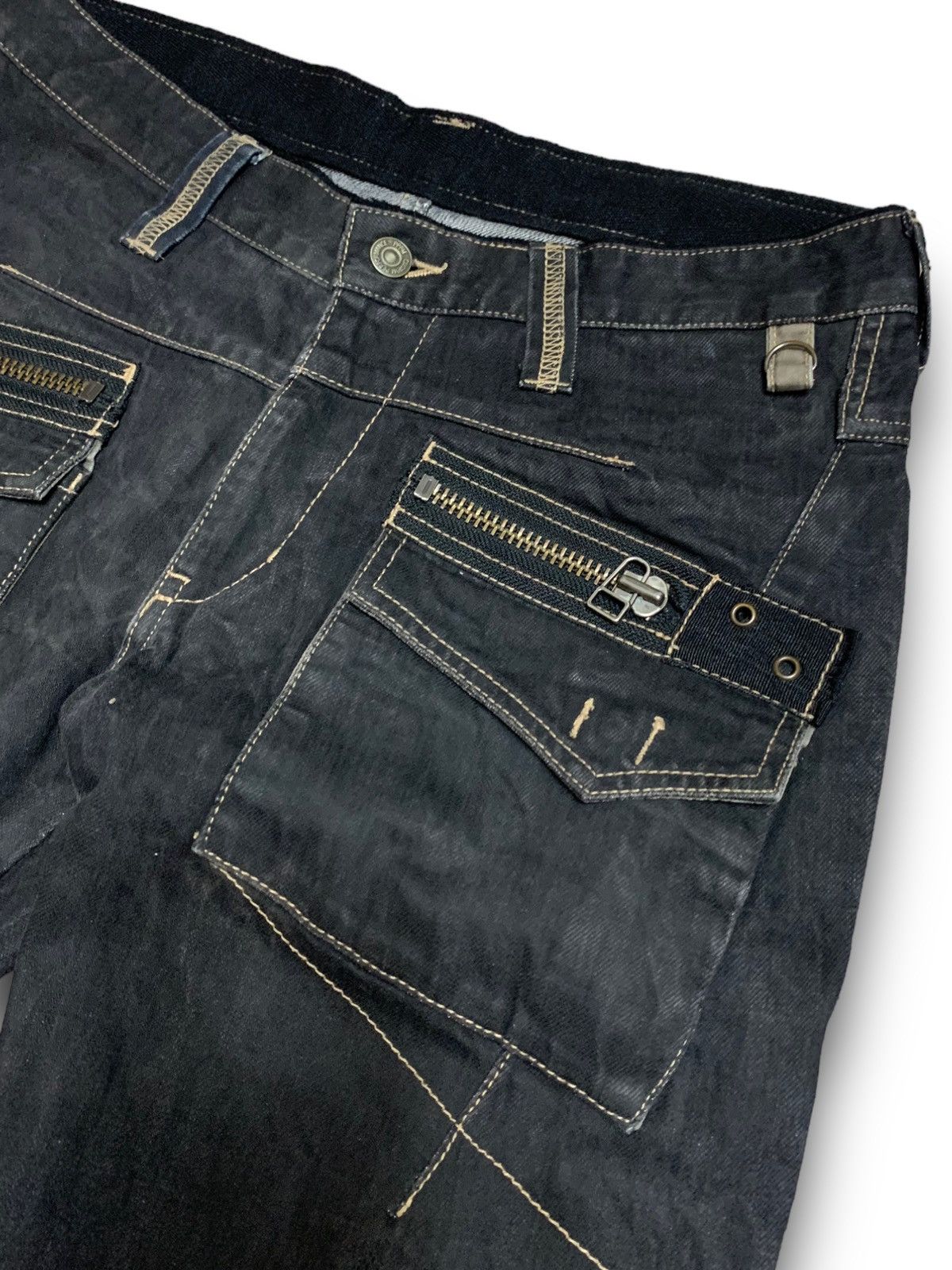 Designer × Japanese Brand × PPFM PPFM MULTI POCKET AND ZIP RARE DESIGN JAPANESE BRAND DENIM Size US 34 / EU 50 - 9 Thumbnail