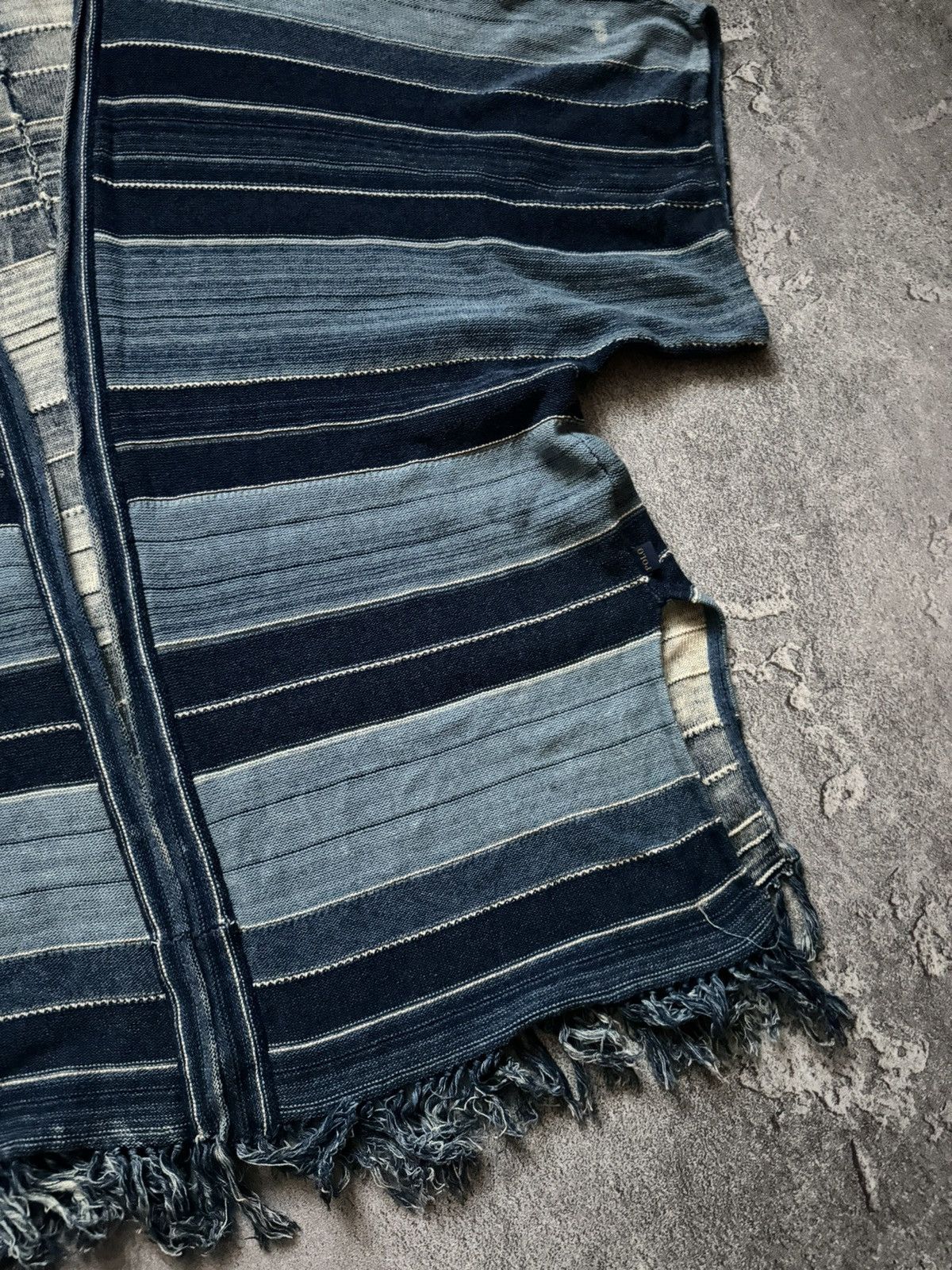Polo Ralph Lauren × Vintage Polo Ralph Lauren L striped knitwear cape sweater poncho Size L / US 10 / IT 46 - 7 Thumbnail