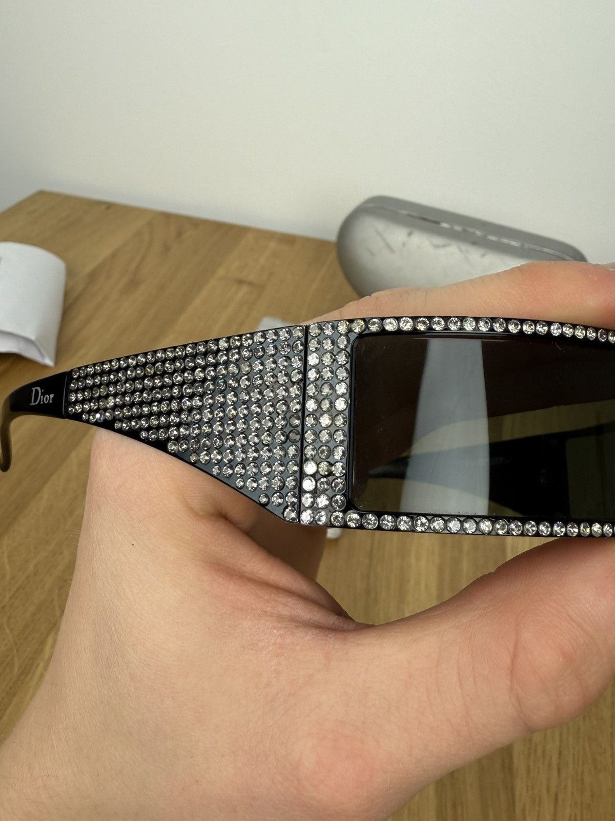 Dior × John Galliano × Vintage Swarovski Crystal PUNK SUNGLASSES Spring 2003 Size ONE SIZE - 8 Thumbnail