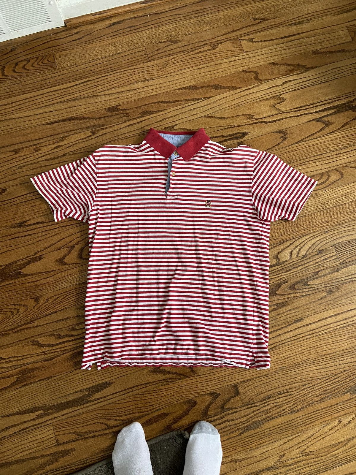 Tommy Hilfiger × Vintage Vintage Tommy Hilfiger polo shirt Size US L / EU 52-54 / 3 - 1 Thumbnail