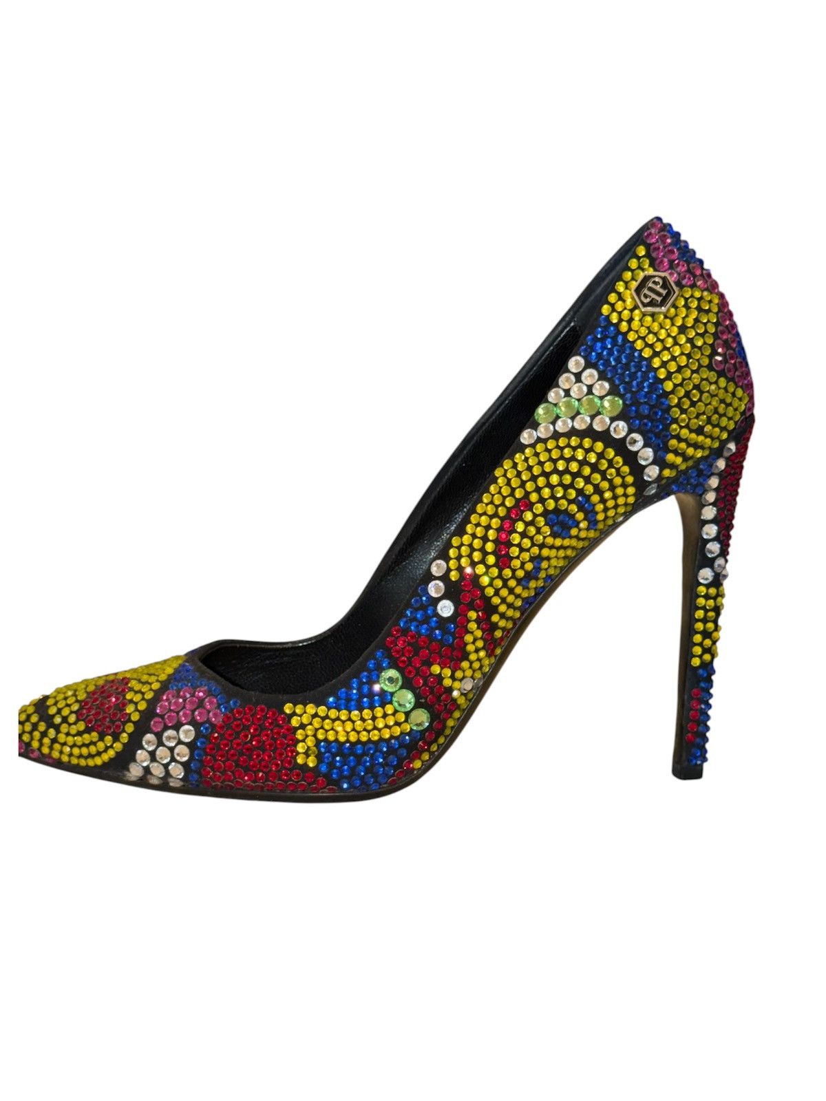 Philipp Plein Limited Edition Philipp Plein Bejewelled Heels. Size US 7 / IT 37 - 1 Thumbnail