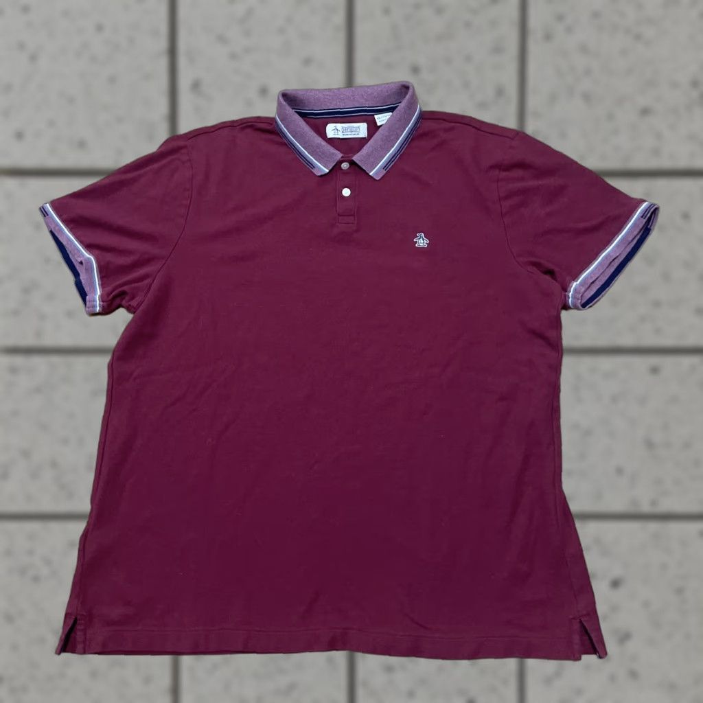 Vintage Penguin Polo Shirt Mens XXL Red Organic Cotton Short Sleeve Golf Classic Logo Size US XXL / EU 58 / 5 - 1 Thumbnail