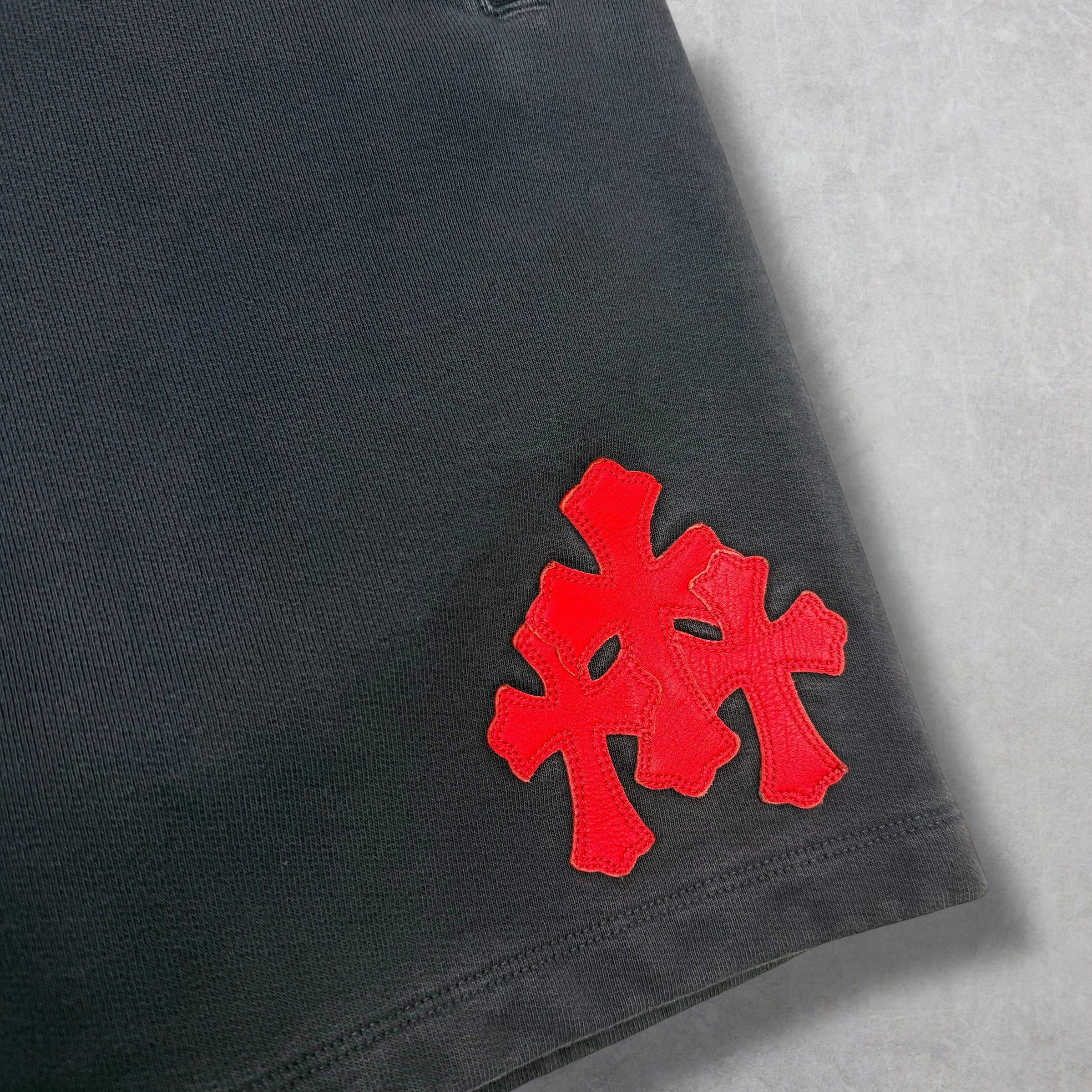 Chrome Hearts Chrome Hearts Red Triple Cross Paper Jam Shorts M Size US 30 / EU 46 - 4 Thumbnail