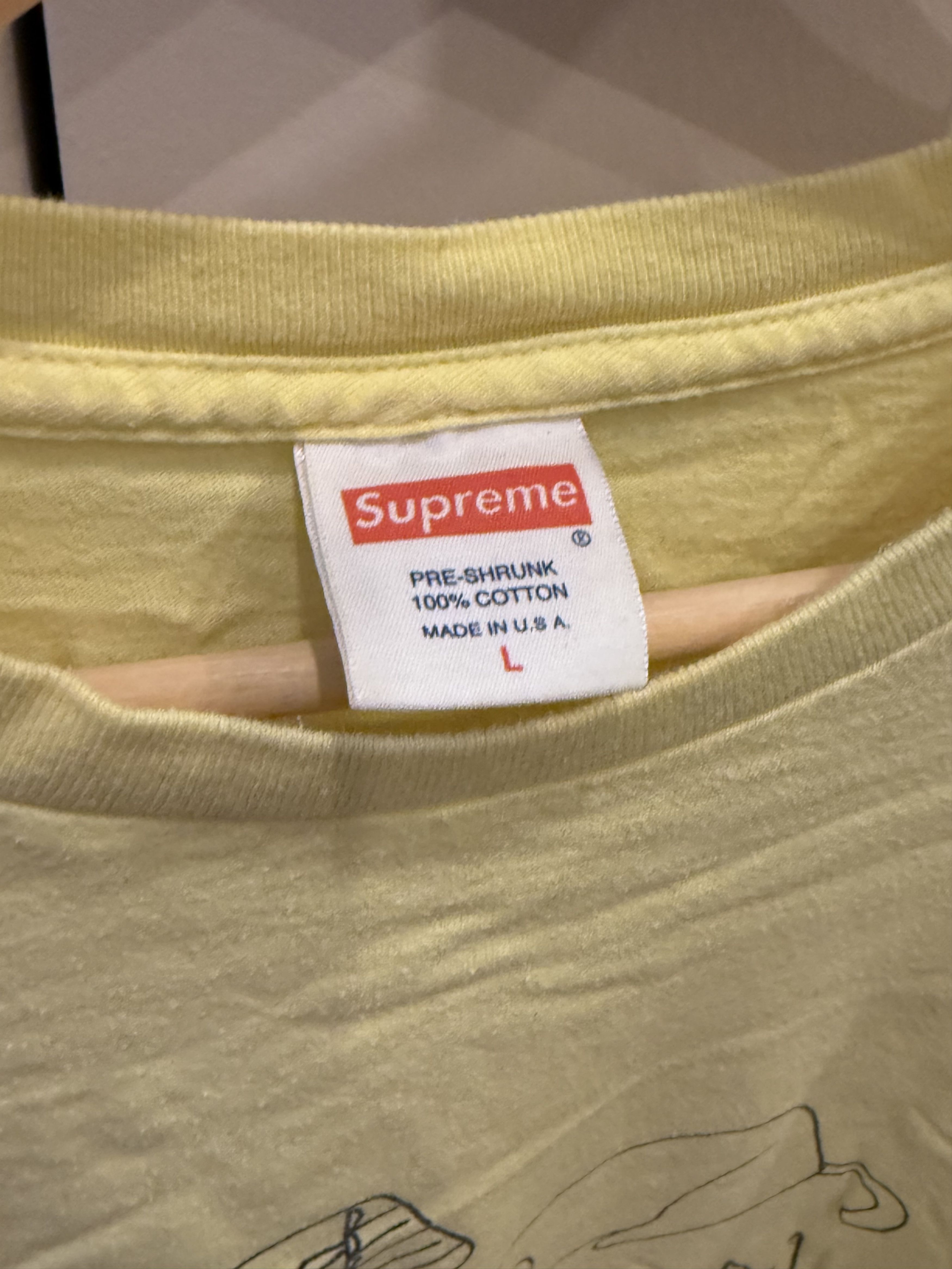 Supreme Supreme Supream Sphinx Tee Yellow Size US L / EU 52-54 / 3 - 2 Thumbnail