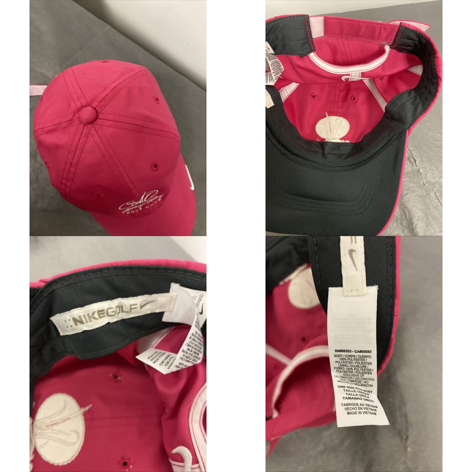Nike Nike Cap Hat Golf adjustable Spring Unisex Adults One Size Pink Men Women 936 Size ONE SIZE - 8 Thumbnail