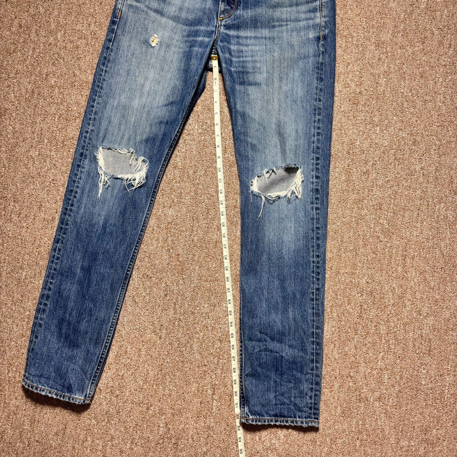 Rag & Bone rag & bone Standard Issue Distressed Denim Fit 2 Slim Leg Size US 33 - 5 Thumbnail