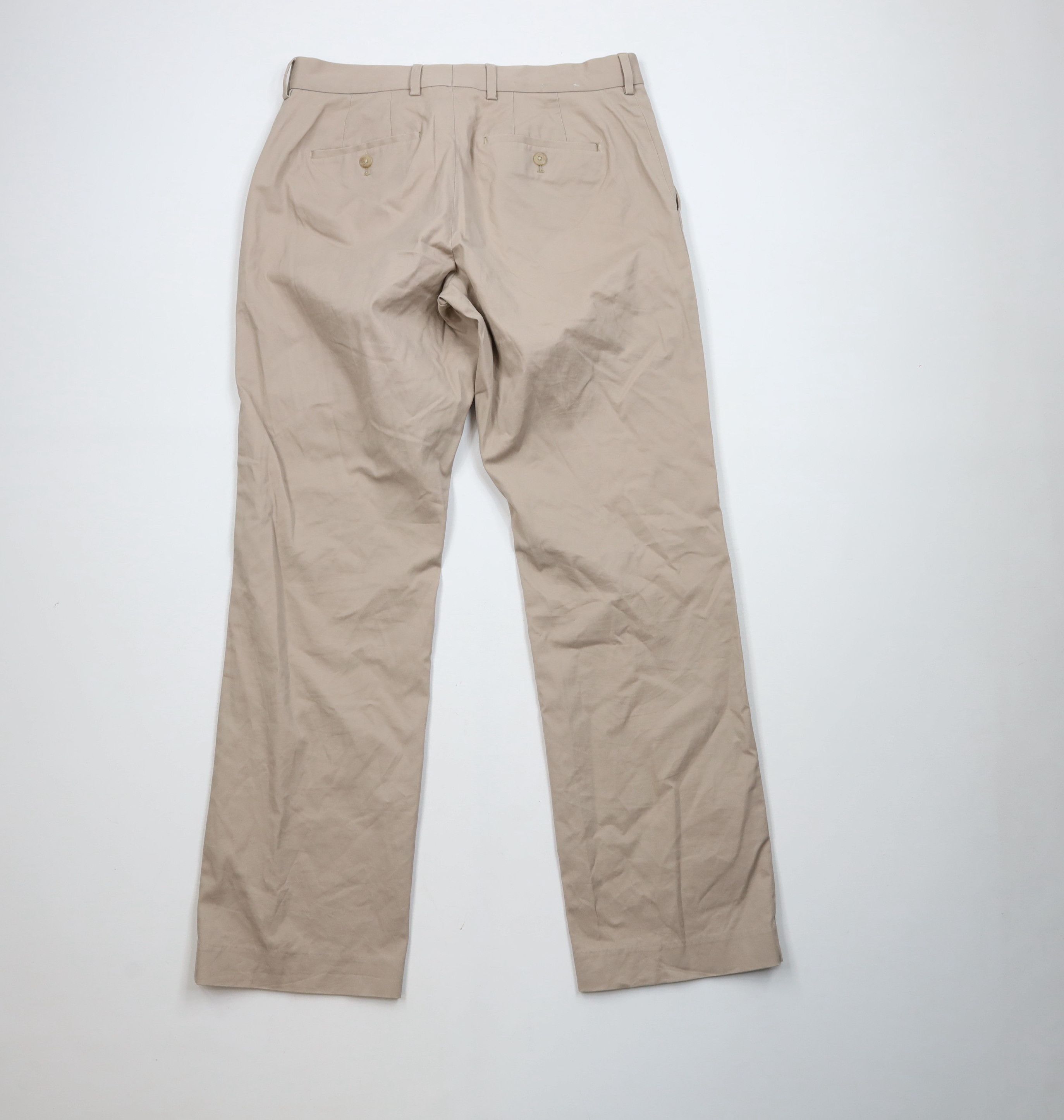 Express Express Agent Stretch Wide Leg Chino Pants Trousers Beige Size US 31 - 11 Thumbnail