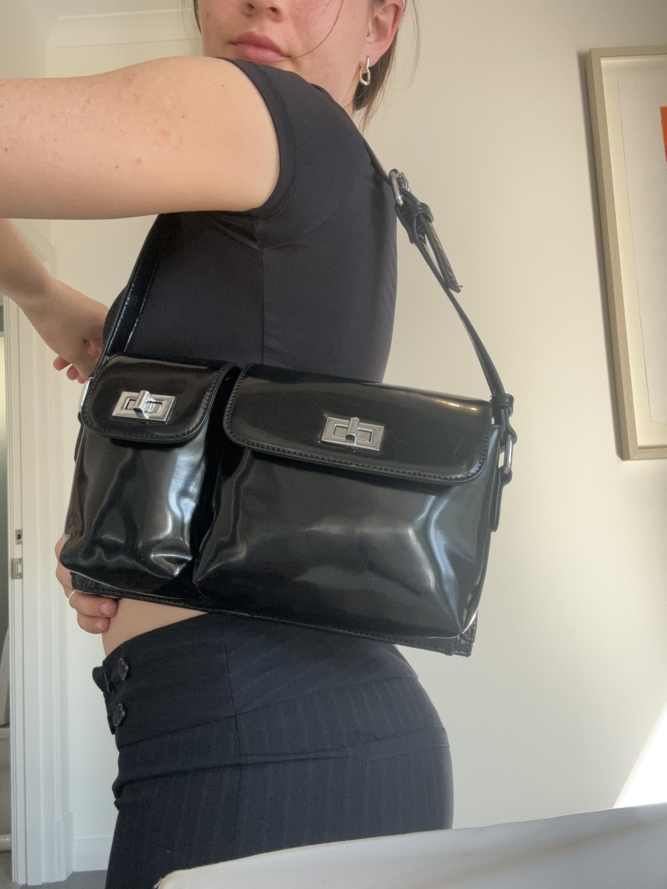 By Far Black billy bag look alike. Size ONE SIZE - 1 Thumbnail