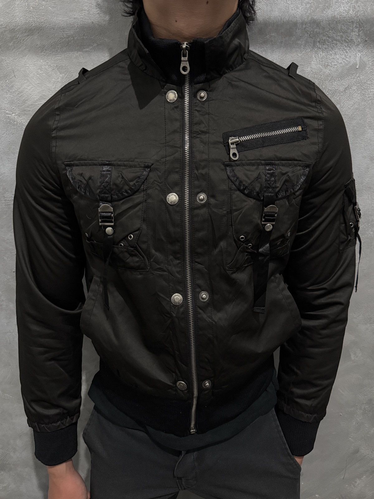 Japanese Brand UGIZ Moto Bomber Bono Avant Garde Jacket LGB Vkei Tornado Size US XS / EU 42 / 0 - 1 Thumbnail