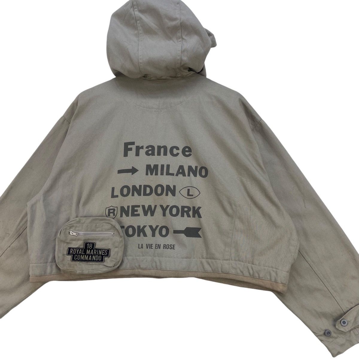 Japanese Brand × Vintage Vtg La Vie En Rose 18 Royal Marines Commando Cropped Jacket Size US M / EU 48-50 / 2 - 2 Thumbnail