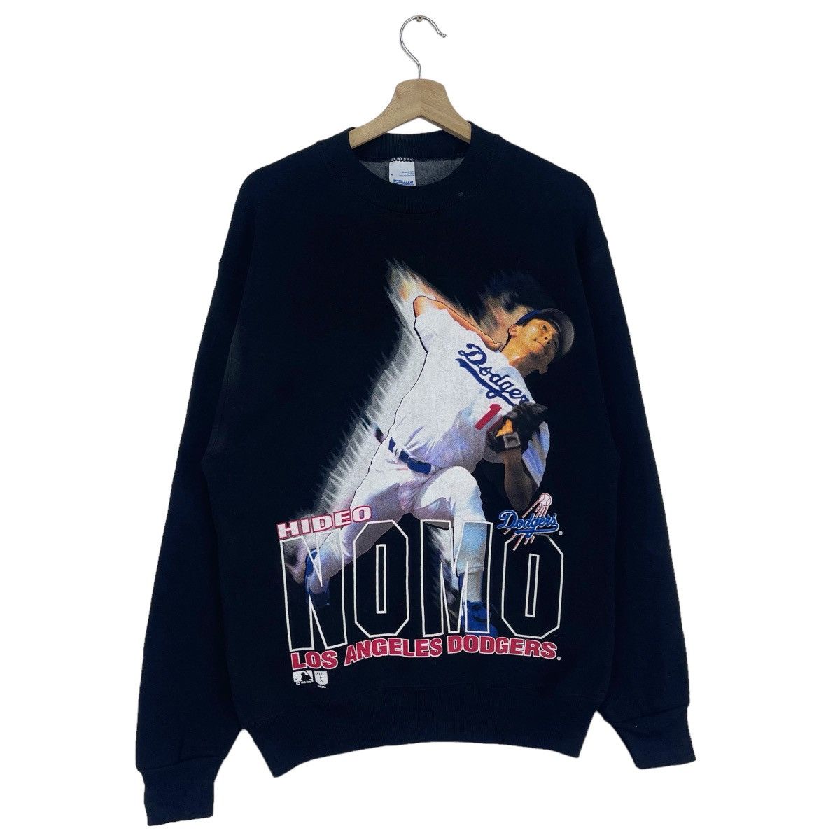 MLB × Vintage 1995 Hideo Nomo Los Angeles Dodgers Sweatshirt Size US M / EU 48-50 / 2 - 4 Thumbnail