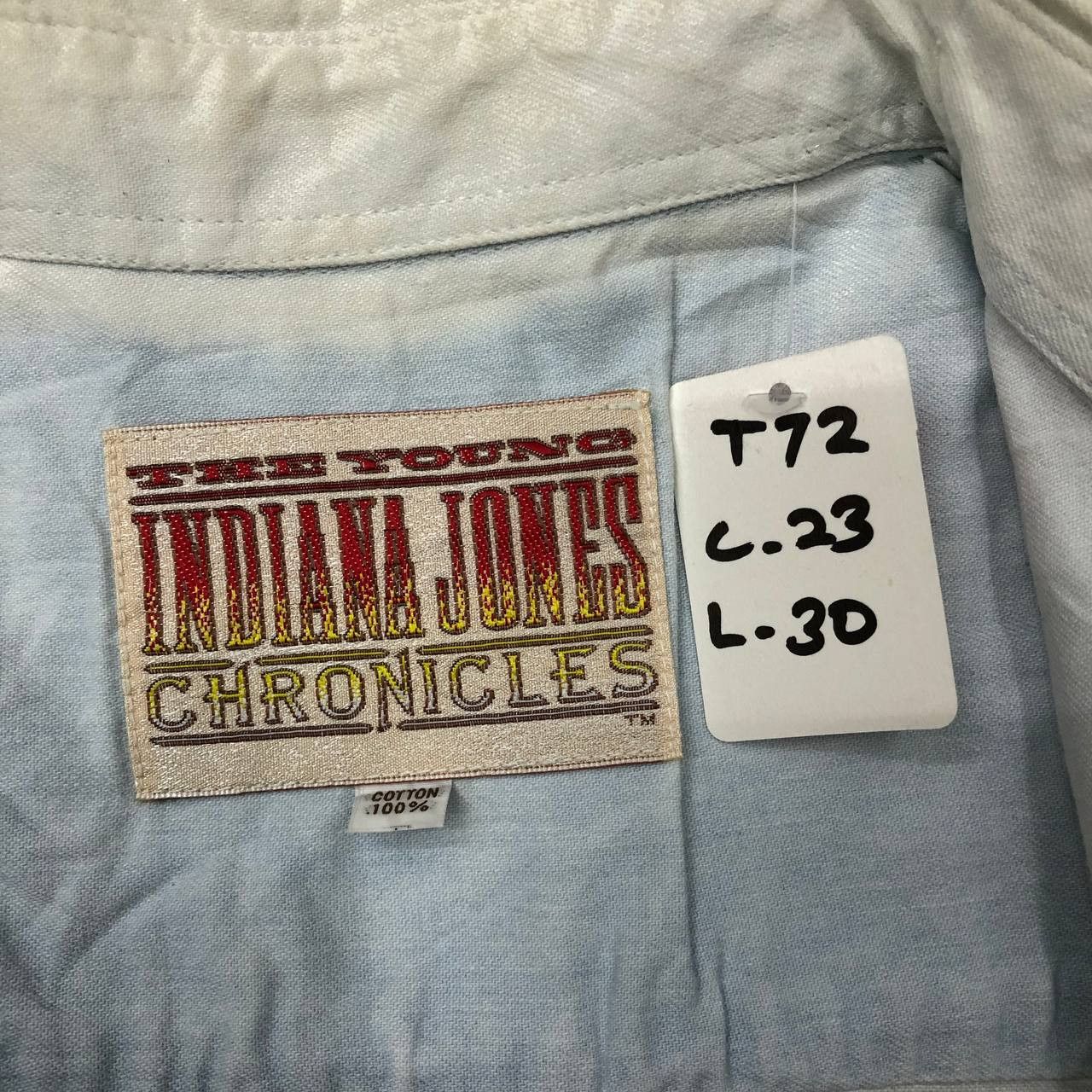 Vintage T72 VTG MOVIE INDIANA JONES DENIM SHIRTS Size US L / EU 52-54 / 3 - 7 Thumbnail