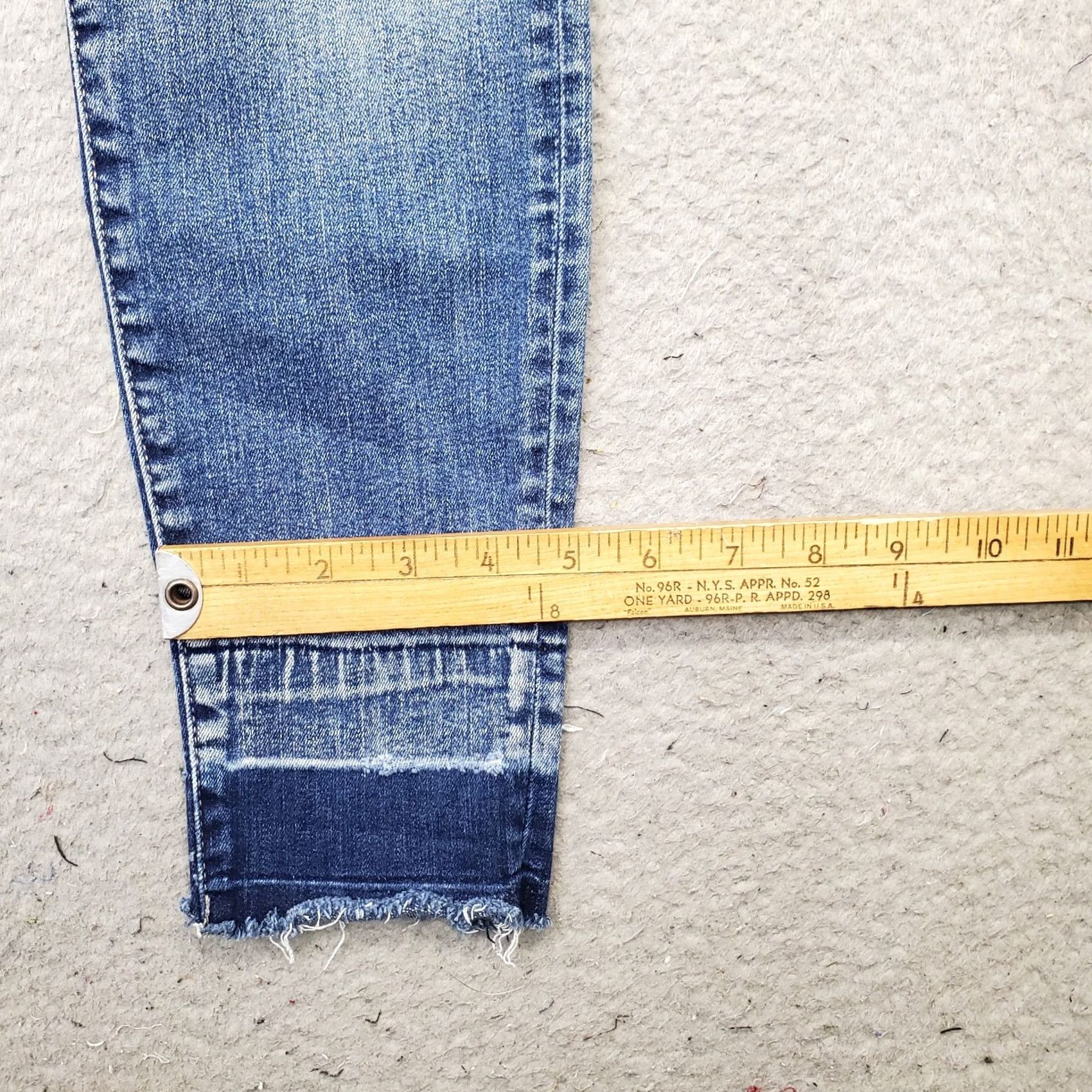 Lucky Brand Lucky Brand Skinny Jeans Womens 26 Denim ORTA Premium Stretch Faded Whiskered Womens Size 26 Blue Jeans 5-Pocket Regular Fit Mens Women Boys Girls Size 26" / US 2 / IT 38 - 5 Thumbnail