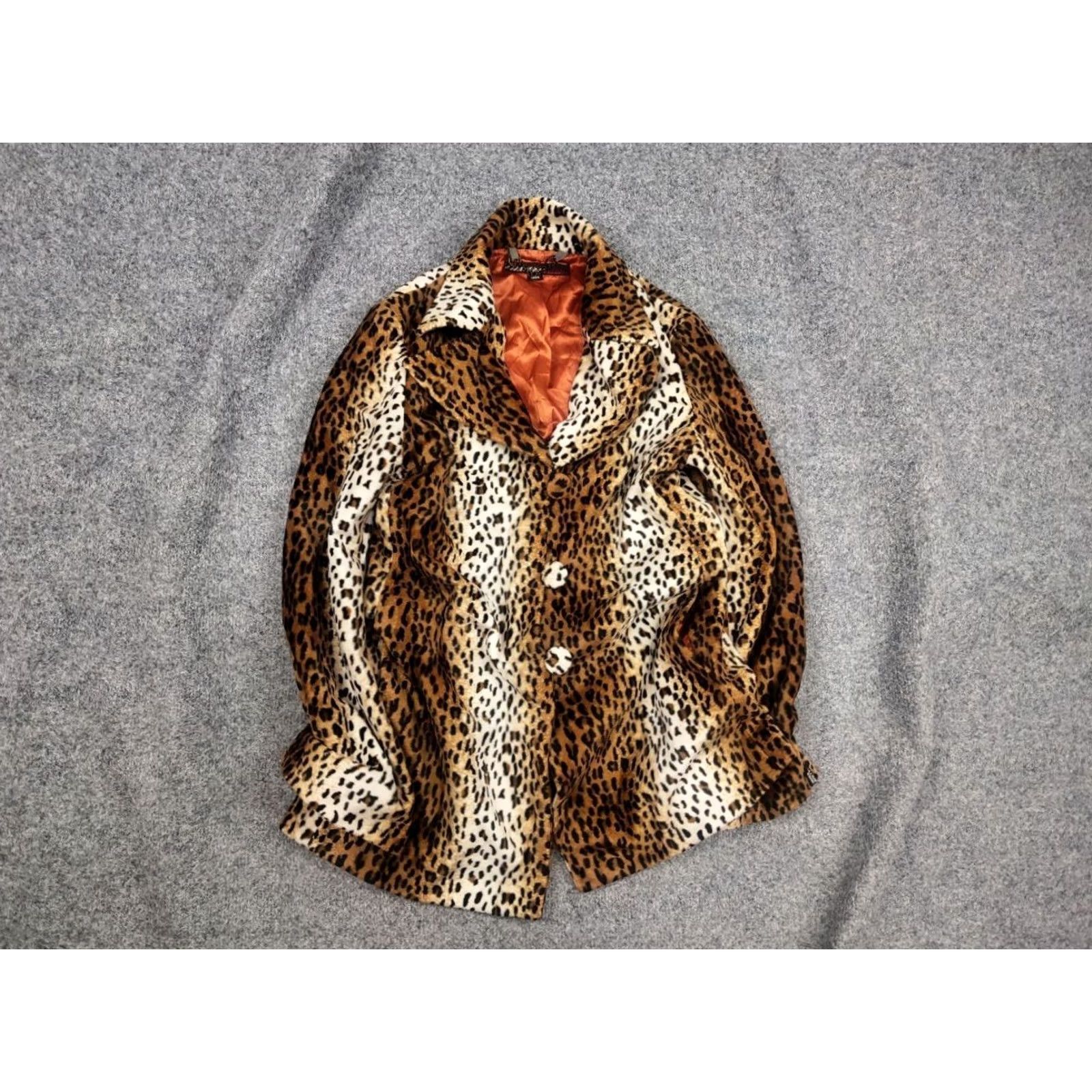 Miss Sixty Miss Sixty luxury vintage Leopard Pattern Faux Fur Coat Jacket Size S / US 4 / IT 40 - 2 Thumbnail