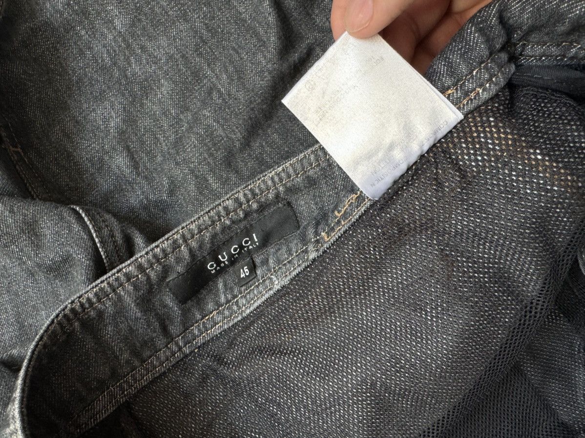 Gucci × Tom Ford Gucci by Tom Ford Old Money Denim skirt Size 32" / US 10 / IT 46 - 7 Thumbnail