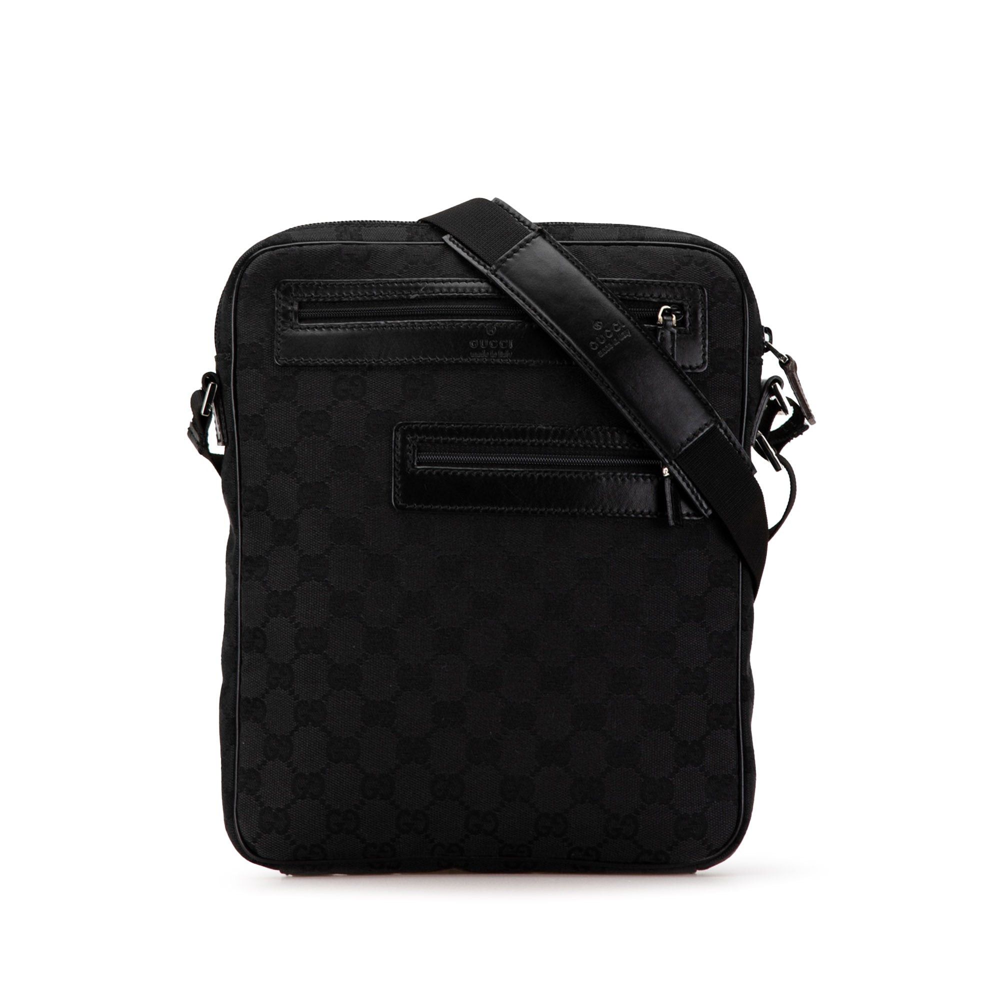 Gucci Gucci GG Canvas Crossbody Black Size ONE SIZE - 1 Thumbnail