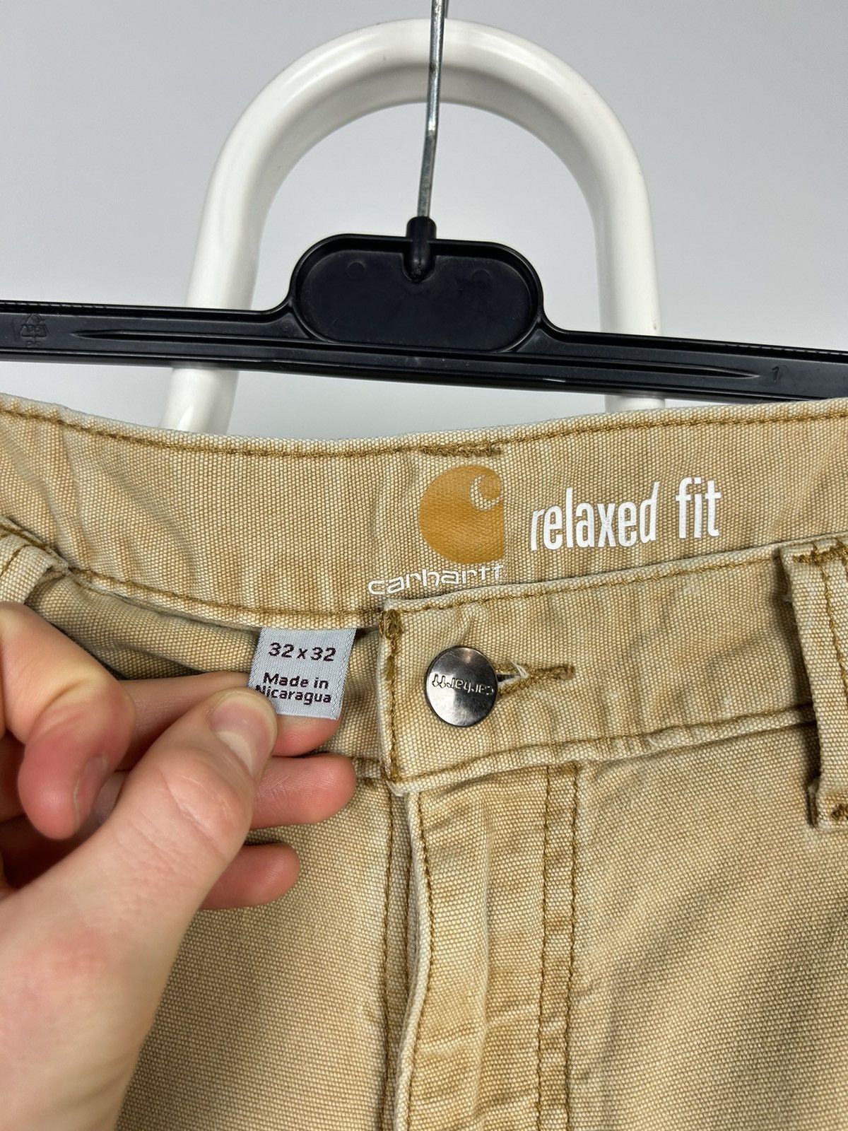 Carhartt × Vintage Crazy sun faded distressed carhartt double knee denim Size US 32 / EU 48 - 17 Thumbnail
