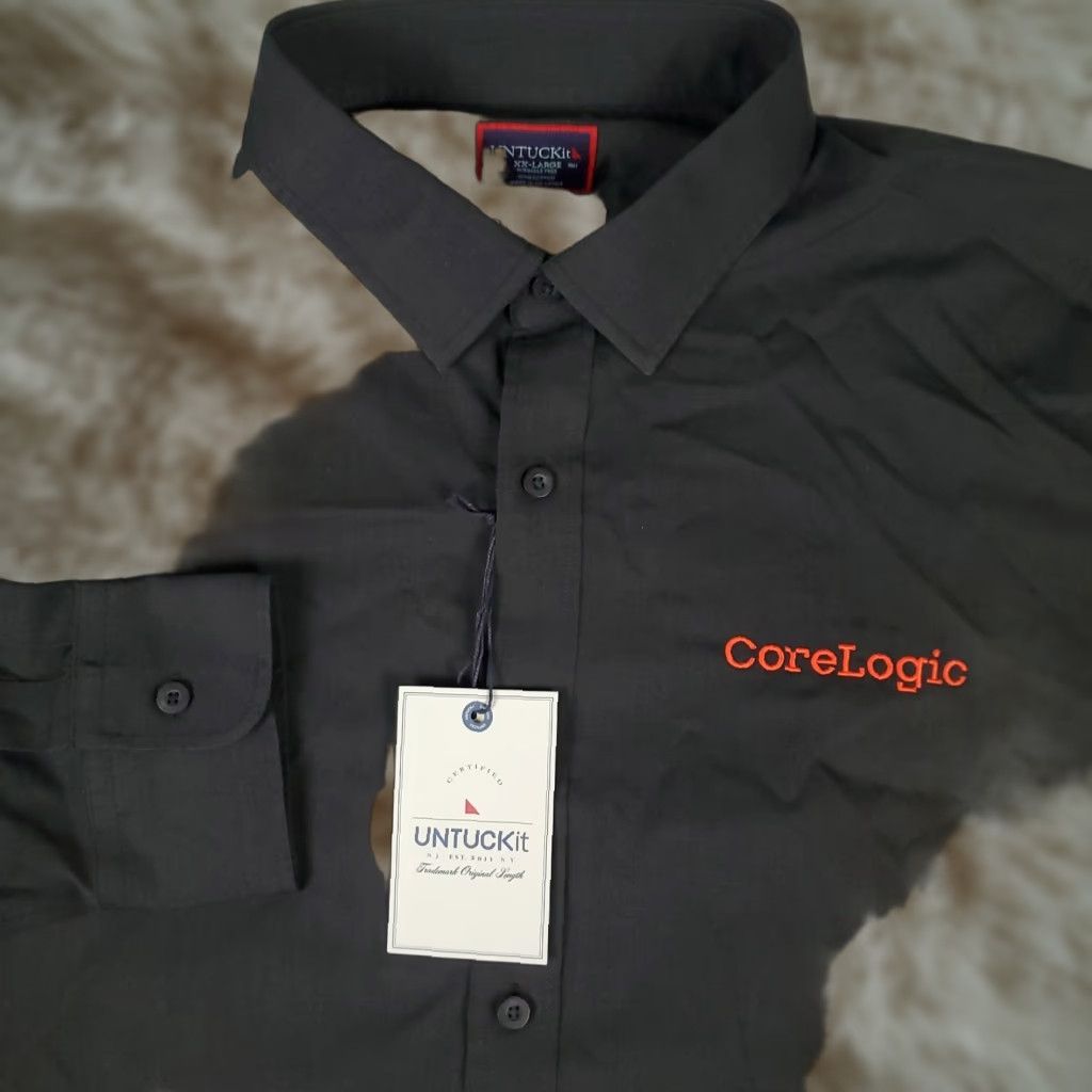 UNTUCKit UNTUCKit Shirt Men 2XL Black Button-Up Long Sleeve Casual Business Formal 2XL Black Cotton Blend Button-Up Mens Size US XXL / EU 58 / 5 - 1 Thumbnail