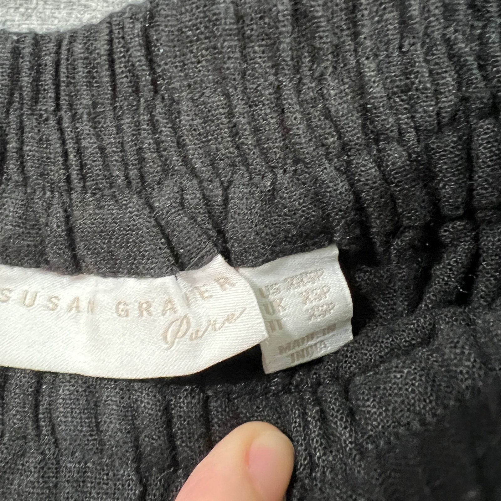 Other Susan Graver Petite Pure Easy Linen Utility Crop Pant Black Size 27" / US 4 / IT 40 - 3 Thumbnail