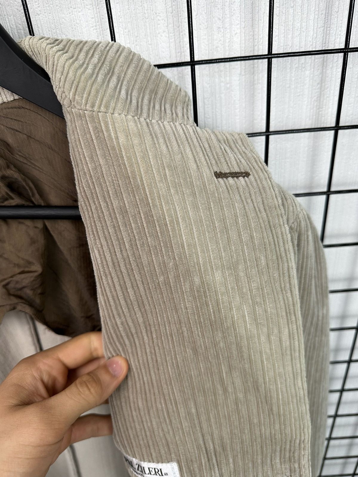 Pal Zileri Pal Zileri Men 50 Blazer Beige 100% Cotton vintage Size 50R - 24 Thumbnail