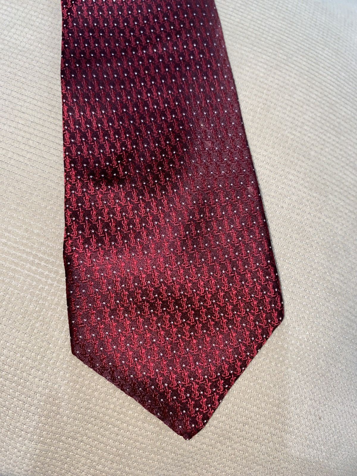 Yves Saint Laurent YSL YVESSAINTLAUREN MONOGRAM TIE Size ONE SIZE - 5 Thumbnail