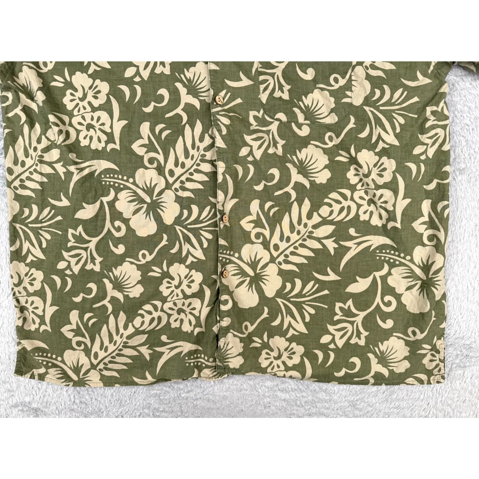 Vintage Address Unknown Shirt Mens 2XL Green Floral Hawaiian Button-Up Shirt Size US XXL / EU 58 / 5 - 7 Thumbnail
