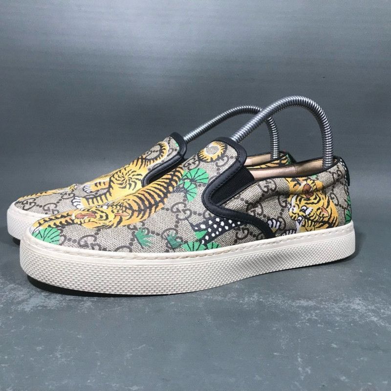 Gucci Gucci Animal Print Slip-On Sneakers for Men - Size US 8.5 / EU 41-42 - 1 Thumbnail