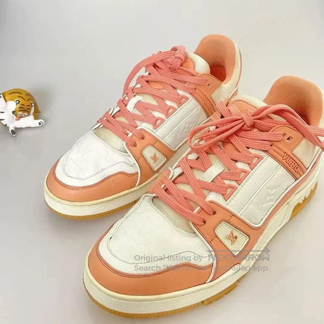 Louis Vuitton LV Trainer Peach. Size US 8.5 / EU 41-42 - 1 Thumbnail