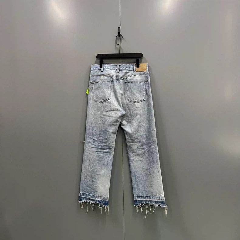 Celine Celine Wash Distressed StraightLeg Jeans Size US 31 - 2 Thumbnail