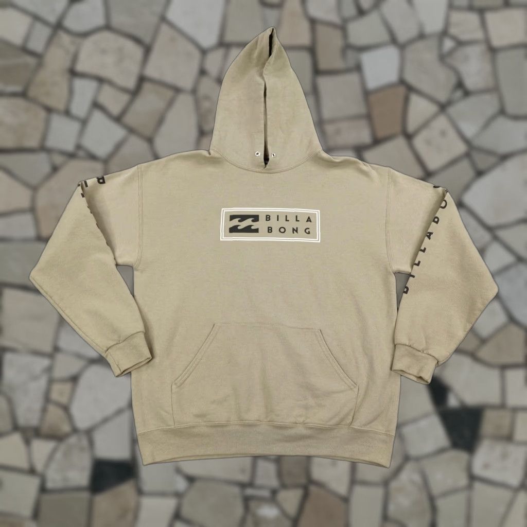 Billabong Vintage Billabong Hoodie Mens Large Beige Tan Pullover Sweatshirt Skate Surf Y2K Size US L / EU 52-54 / 3 - 1 Thumbnail