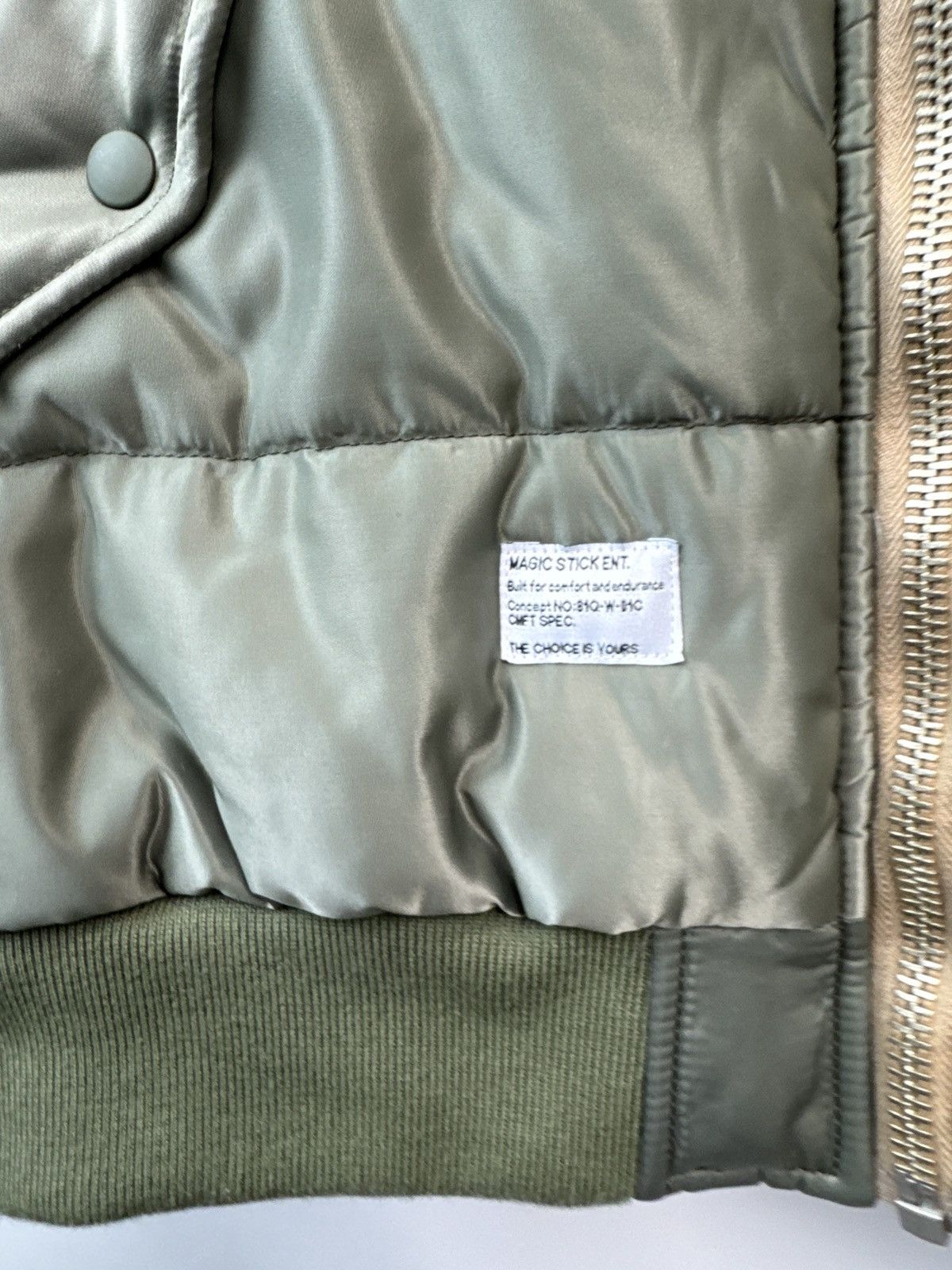 MAGIC STICK Magic Stick Ma-1 Down Jacket Thinsulate Japan Brand Size L Size US L / EU 52-54 / 3 - 6 Thumbnail