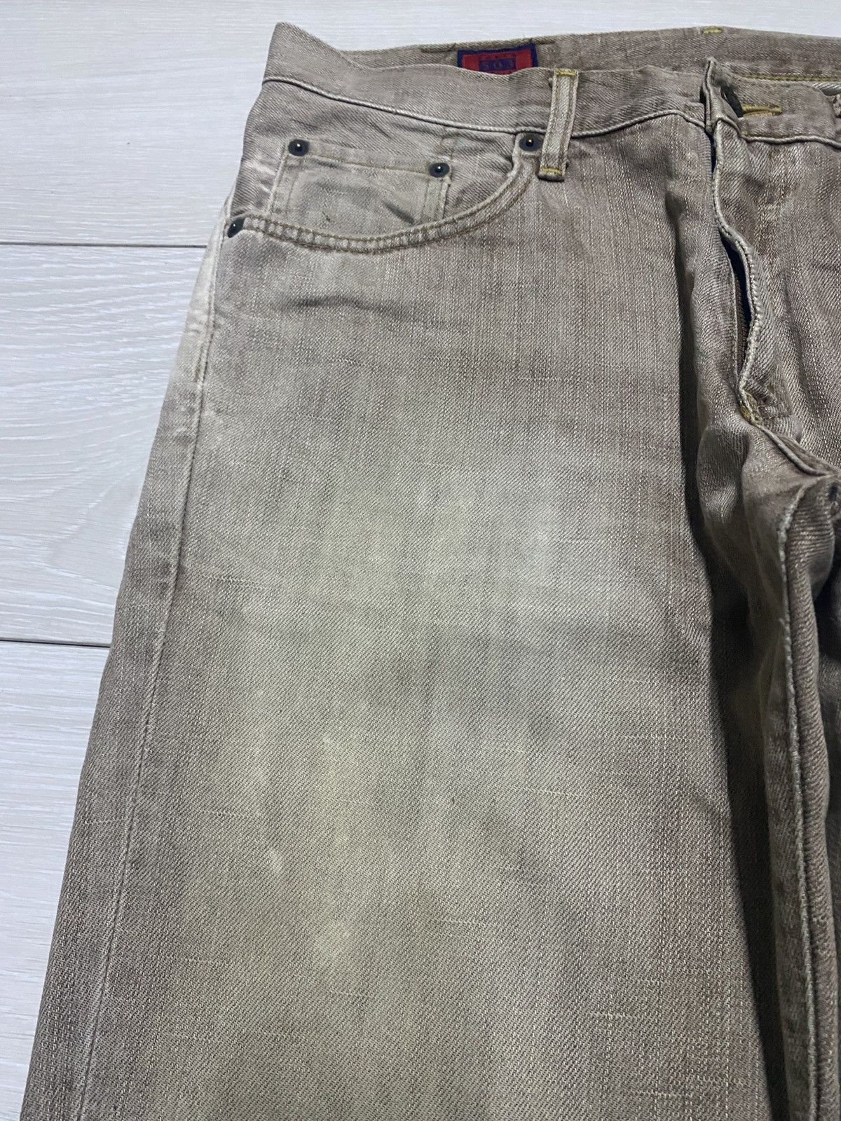 Junya Watanabe Vintage Edwin Faded Wash Distressed Baggy Jeans Size US 34 / EU 50 - 7 Thumbnail