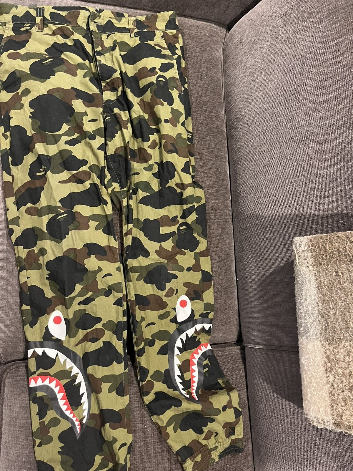 Bape Bape shark camo pants Size US 32 / EU 48 - 2 Thumbnail