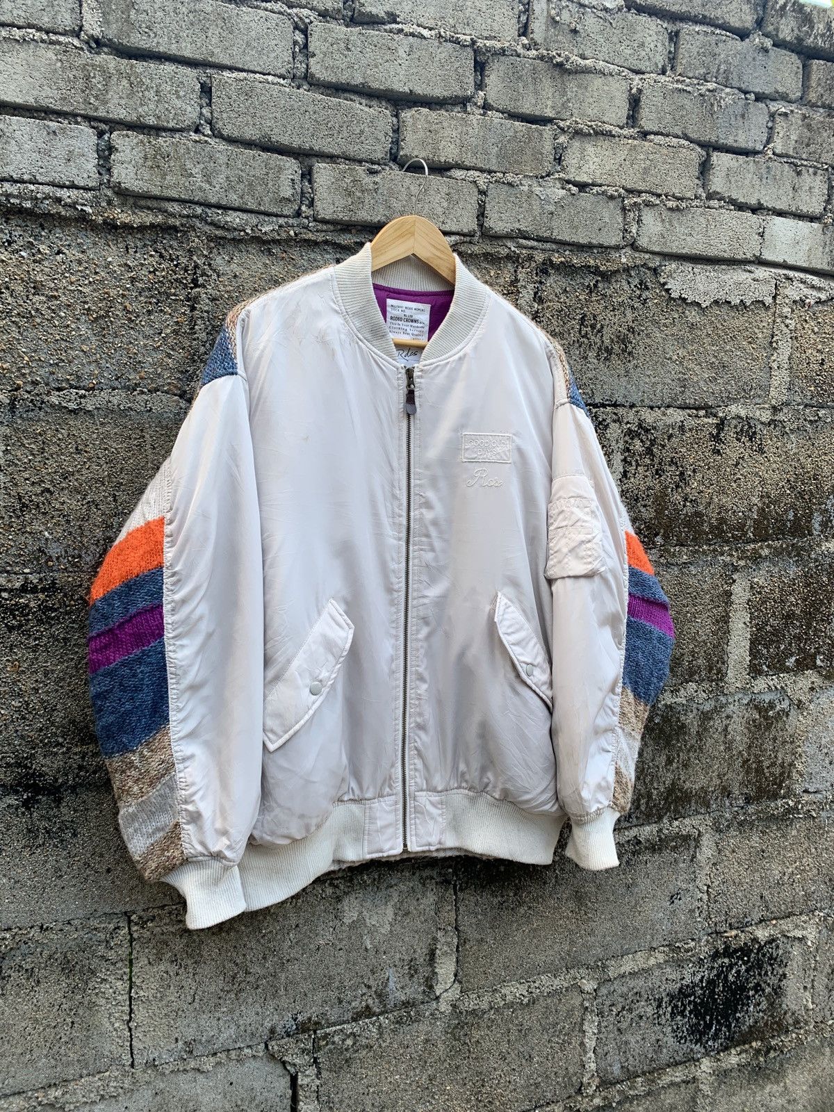Vintage Vintage Rodeo Crown Knit Bomber Jacket Size US L / EU 52-54 / 3 - 2 Thumbnail
