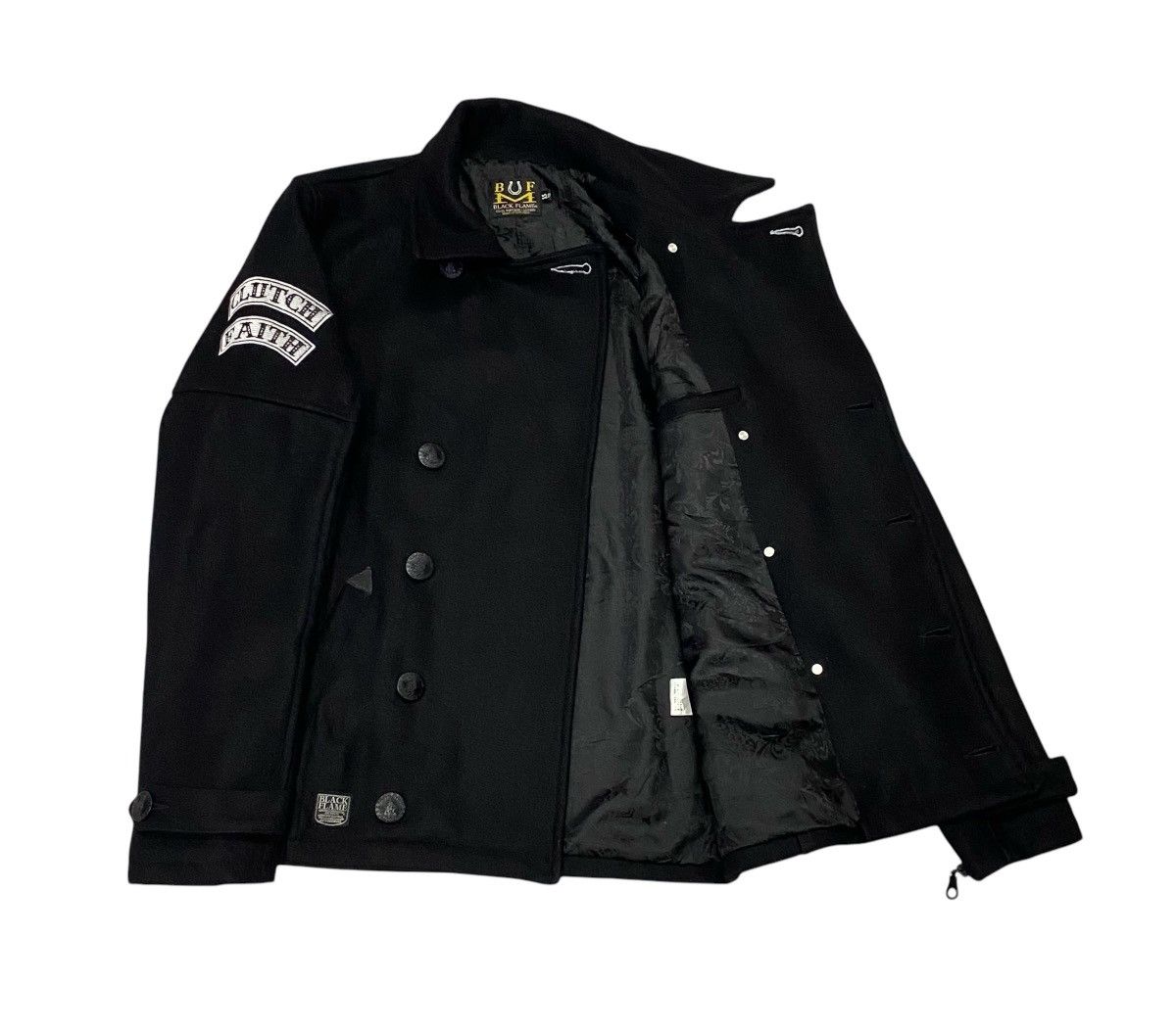 Japanese Brand Black Flame Wool Jacket Size US S / EU 44-46 / 1 - 7 Thumbnail