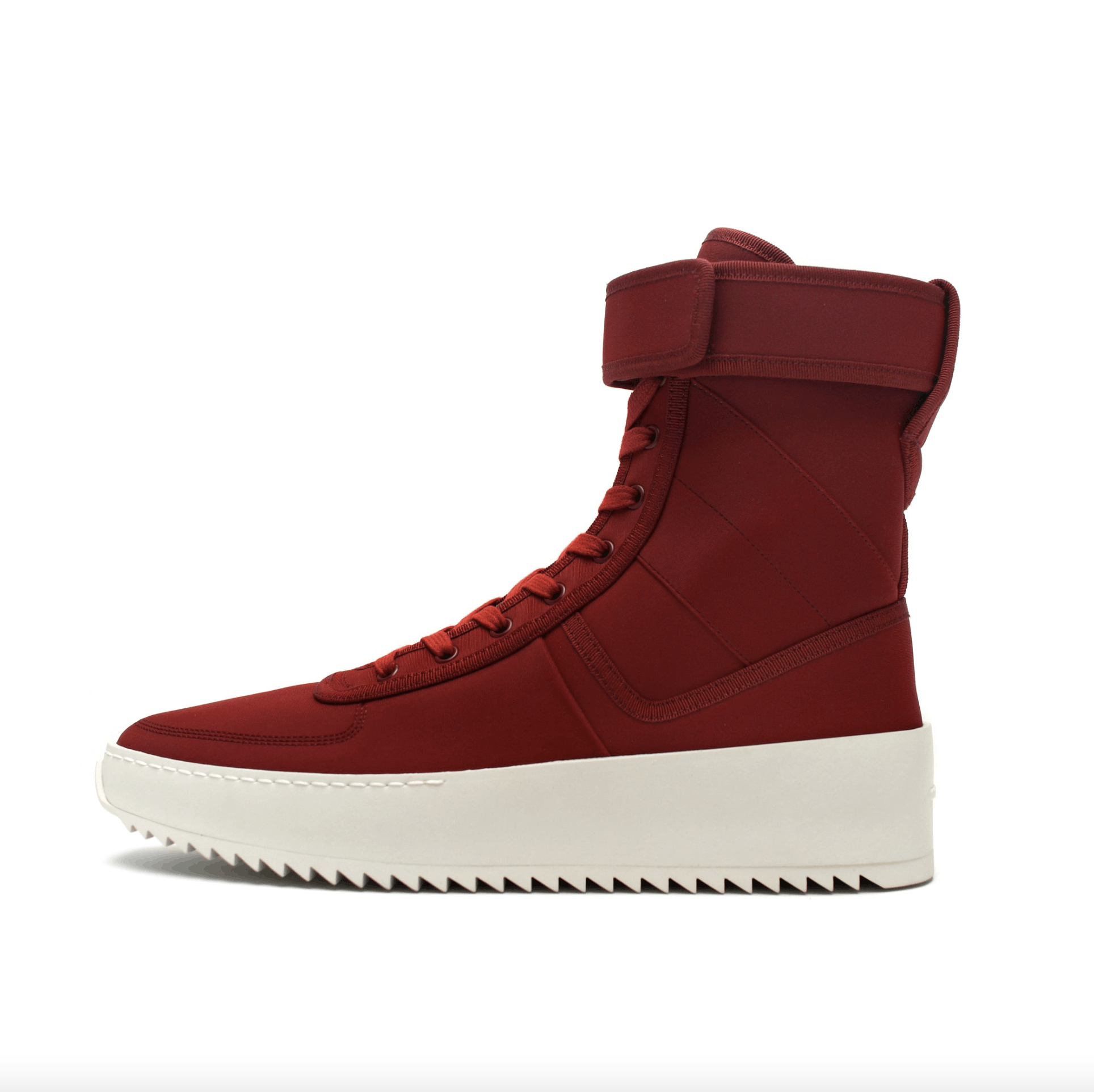 image of $1195 Fear Of God Military Sneaker Blood Red 39 Nib in Blood Red Nylon, Men's (Size 6)