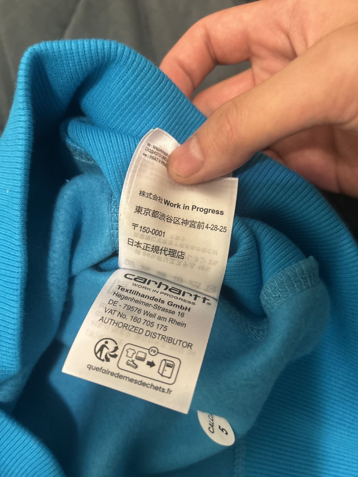 Carhartt × Palace Palace Carhartt WIP Hoodie “Safety Blue” Size US S / EU 44-46 / 1 - 7 Thumbnail